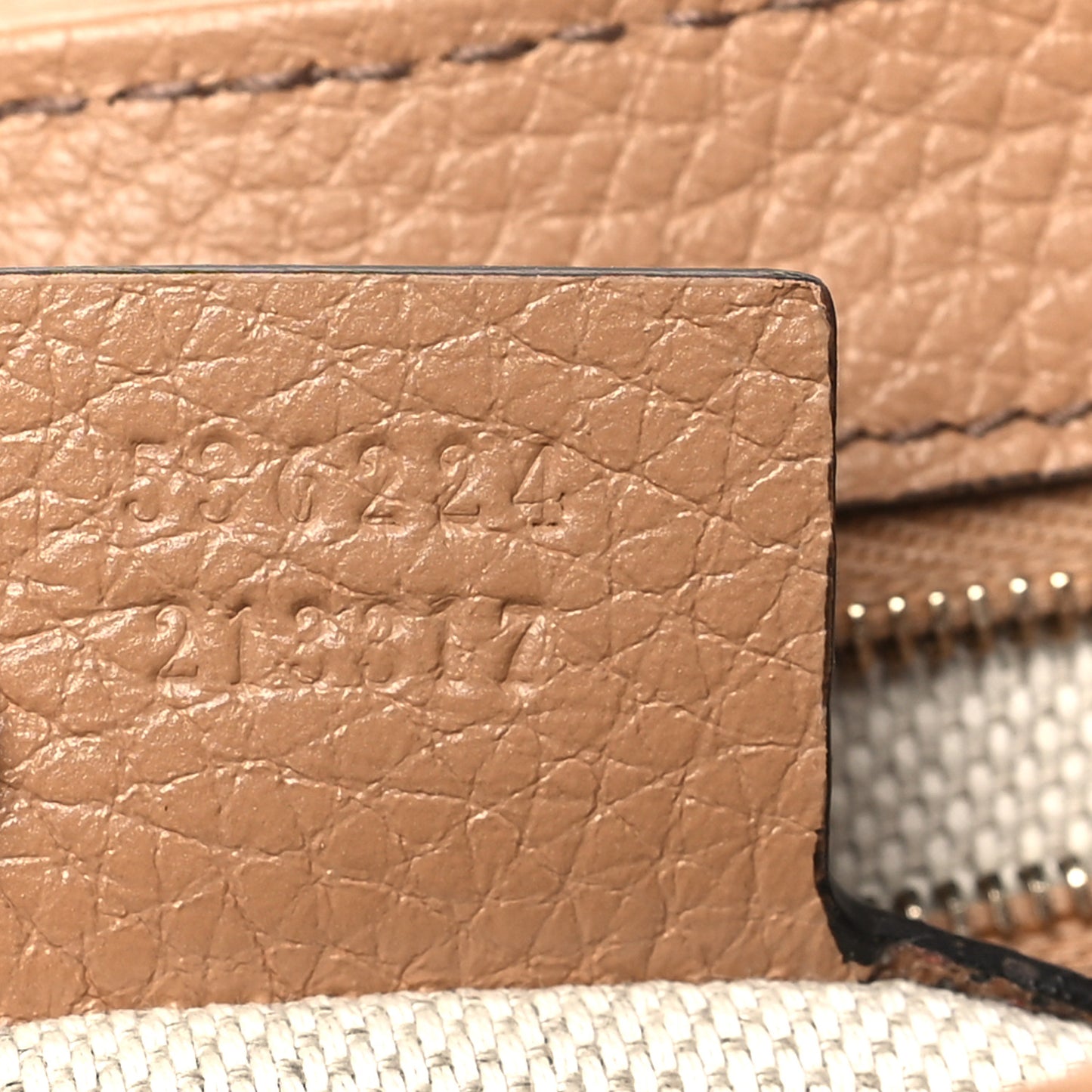 Pebbled Calfskin Medium Soho Flap Crossbody Camelia