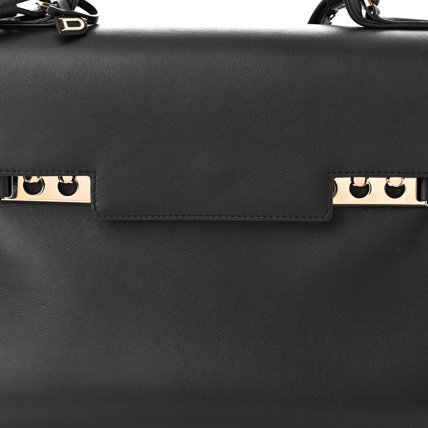 Calfskin GM Tempete Satchel Black