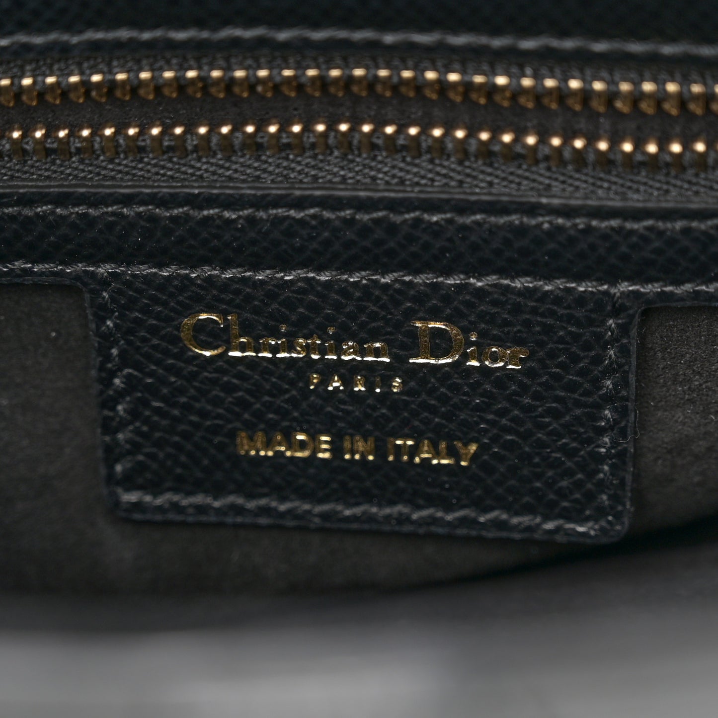 Grained Calfskin Saddle Bag With Strap Black