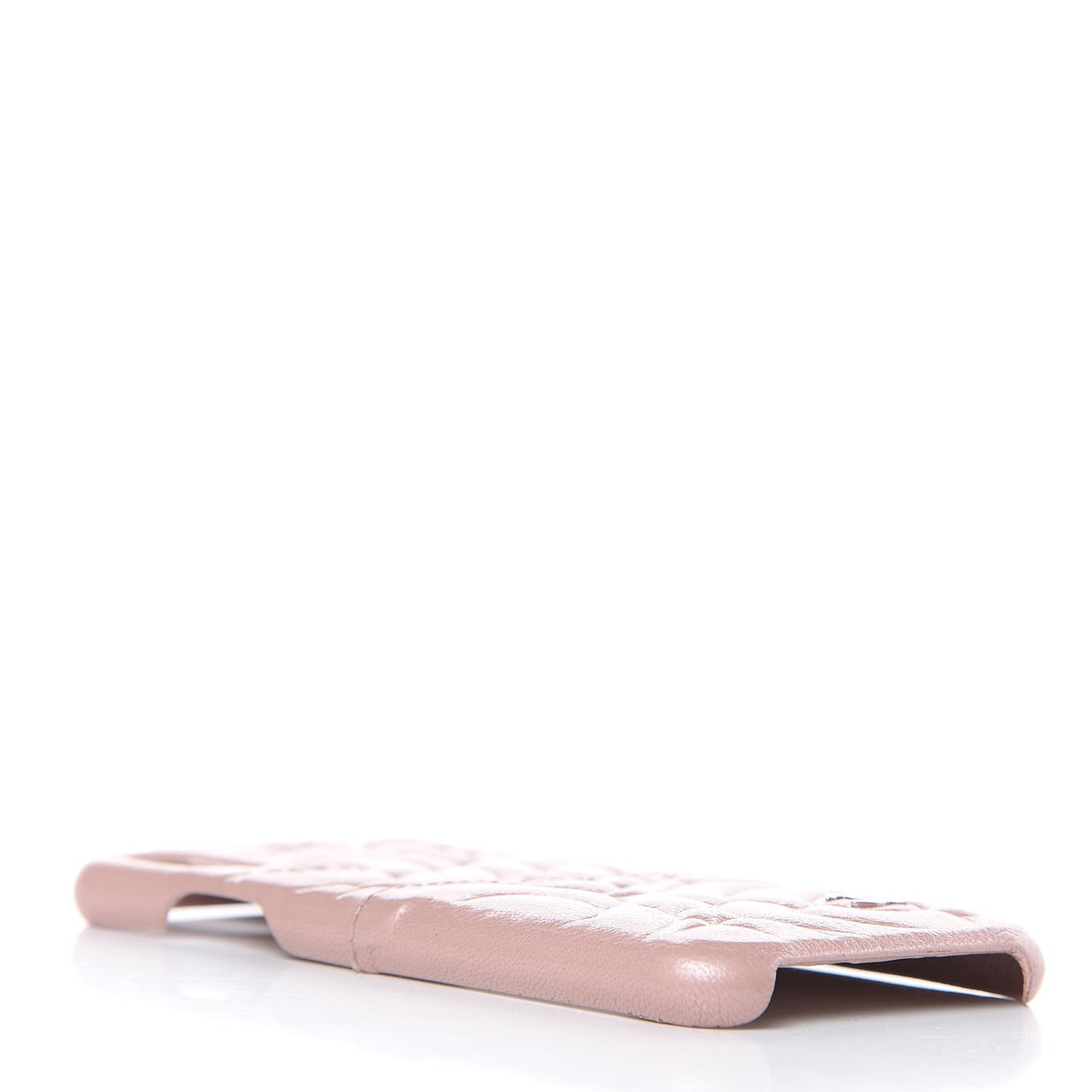 Goatskin Camellia iPhone X Case Pink