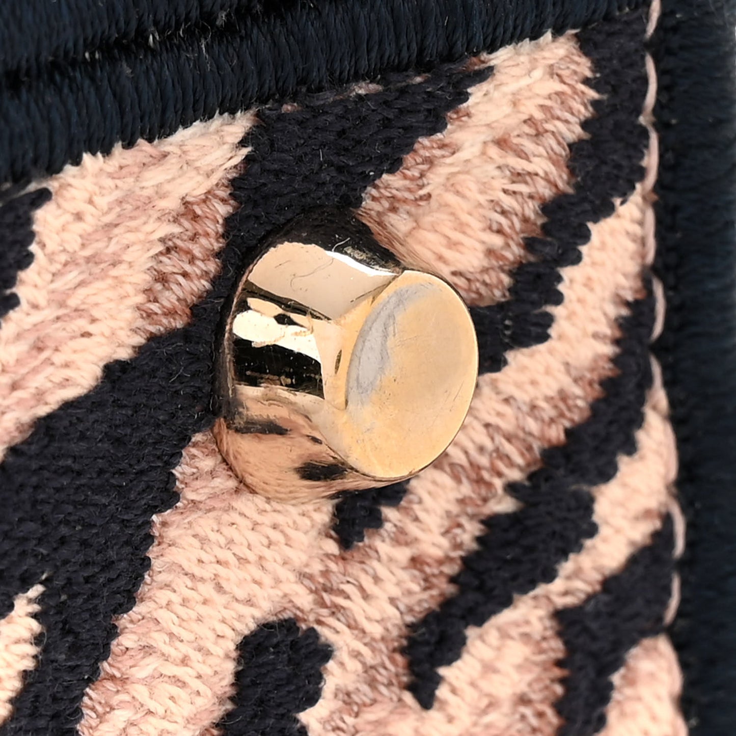 CHRISTIAN DIOR Canvas Embroidered Medium Tie And Dior Lady D-Light
