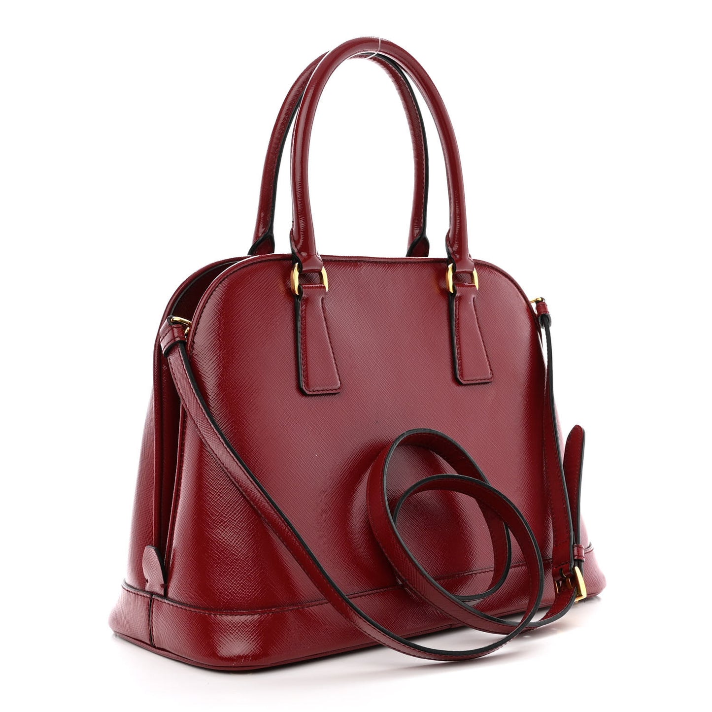 Saffiano Vernice Medium Open Promenade Tote Rosso