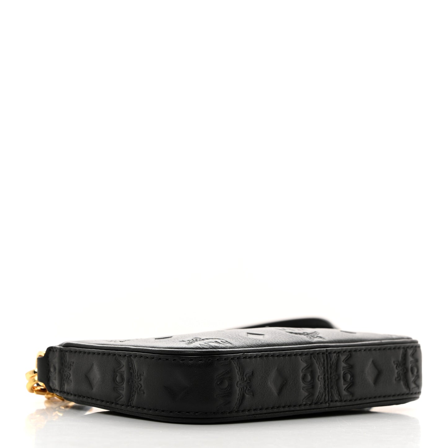 Calfskin Monogram Mini Aren Pouch Black