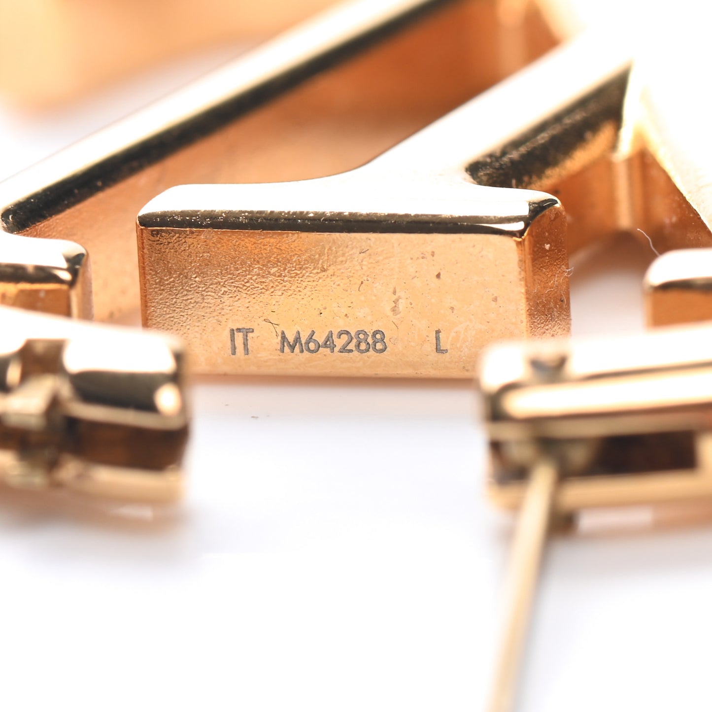 Metal Louise Hoop Earrings Gold