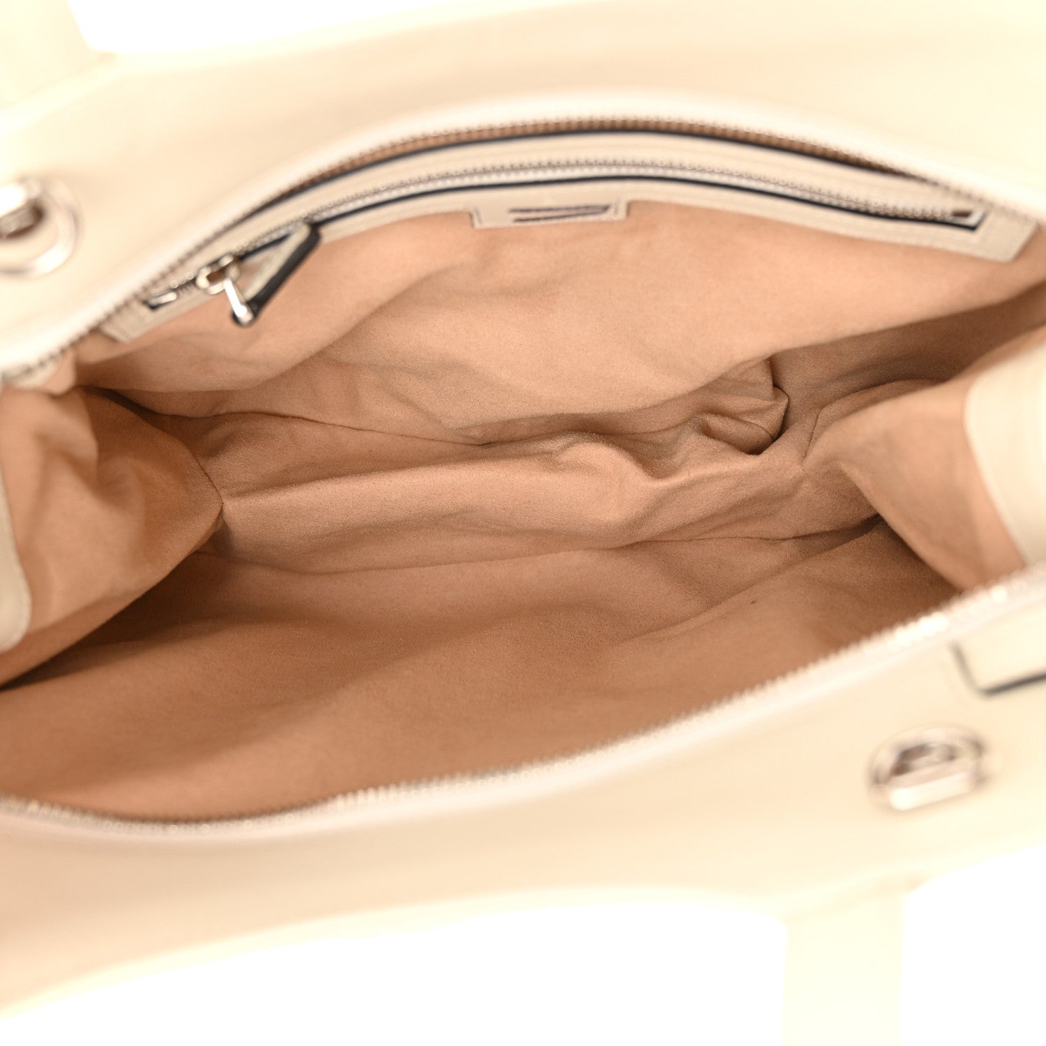 Gucci Senna Calfskin Petite GG Tote Bag Mystic White 5 of 17
