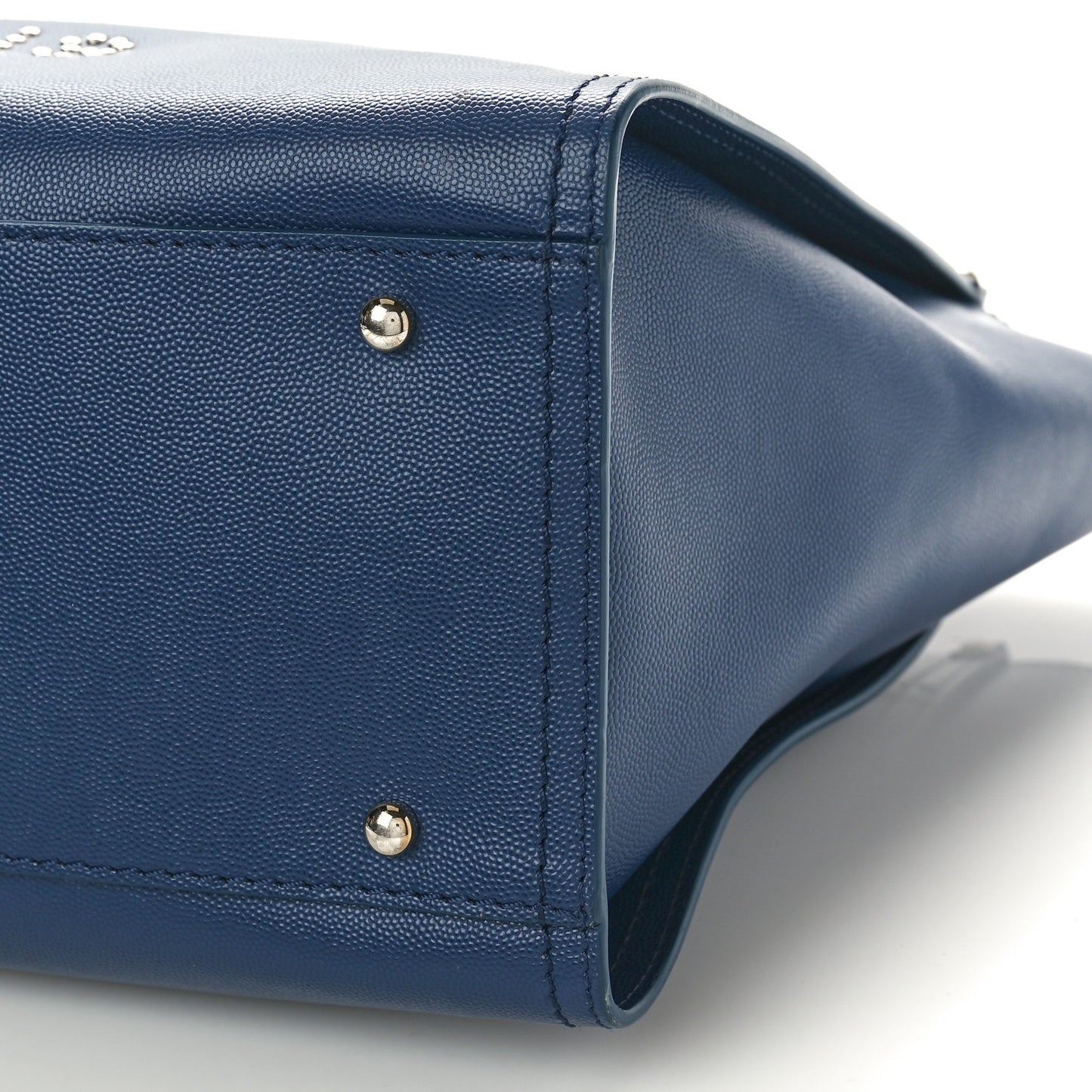 Caviar Small Studded Deauville Tote Navy