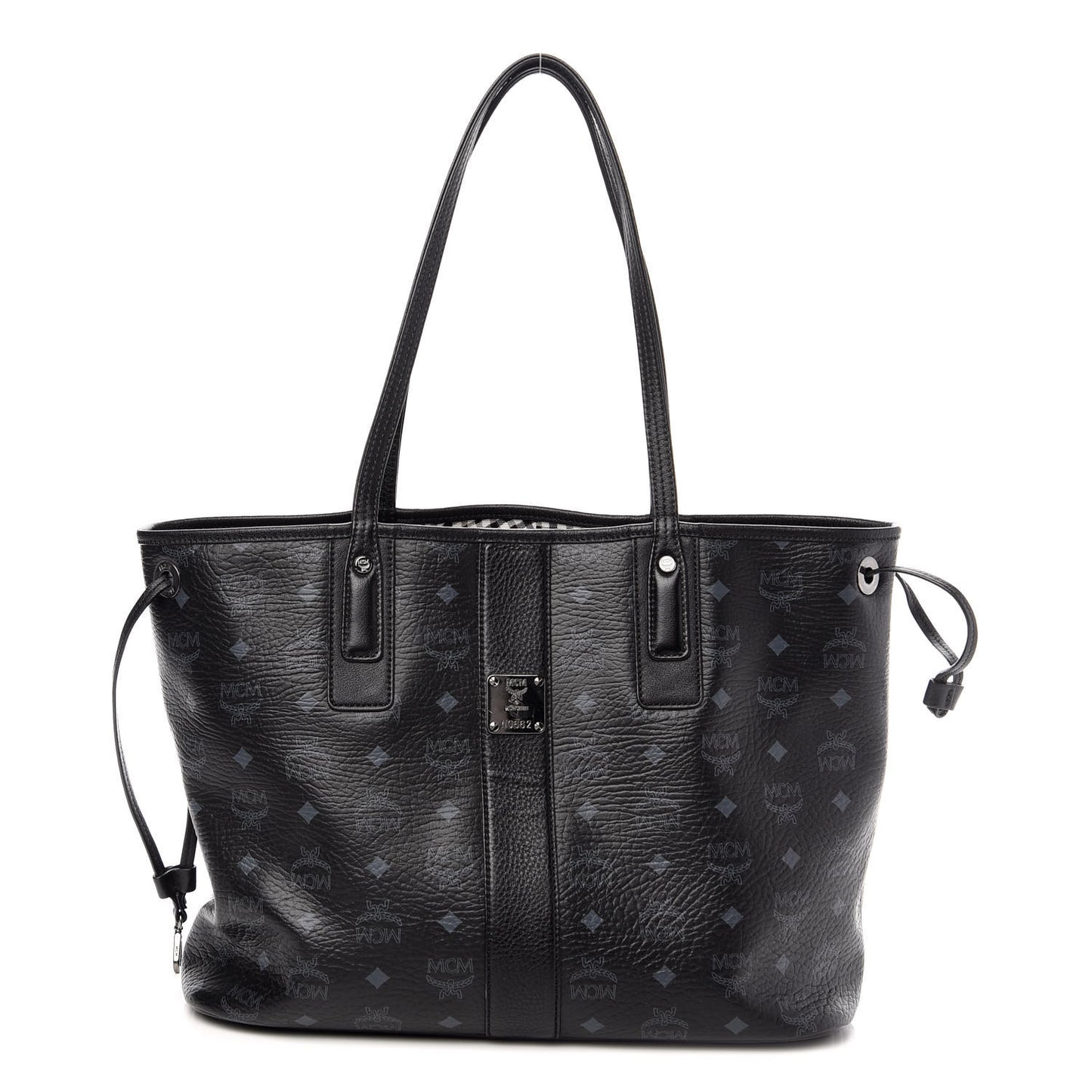 Visetos Medium Liz Reversible Shopper Tote Black