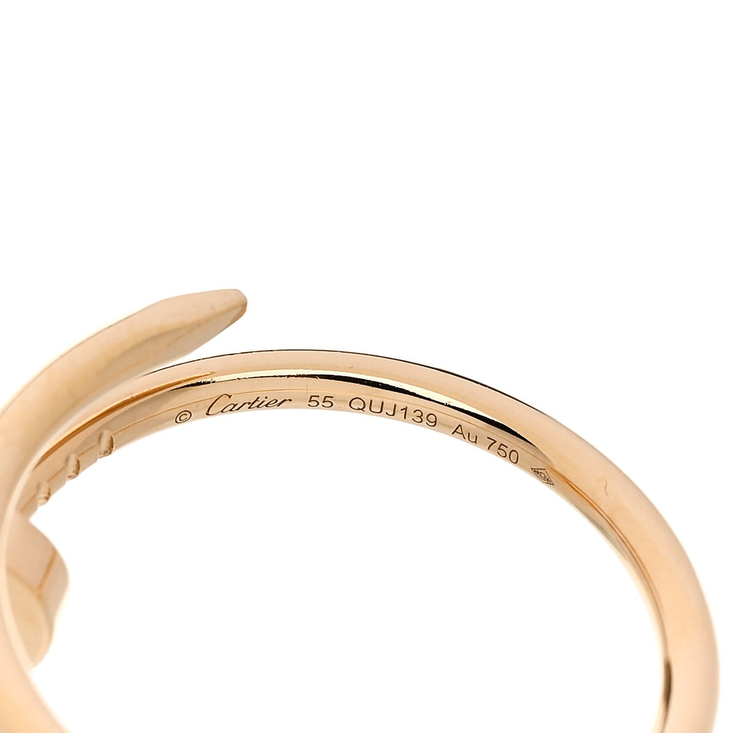 18K Yellow Gold Small Juste Un Clou Ring 55 7.25