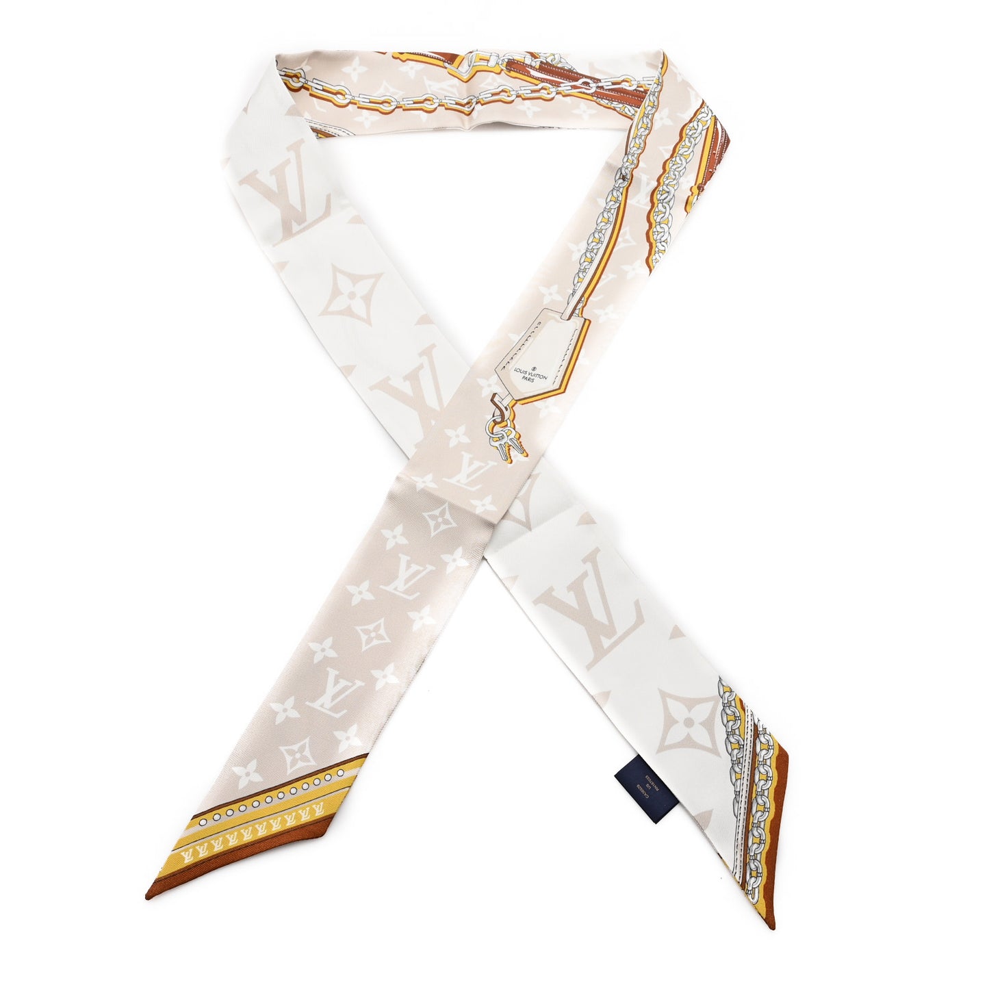 Silk Ultimate Monogram Bandeau Beige Clair