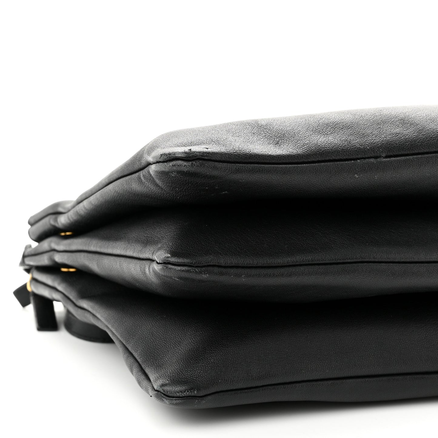 Lambskin Small Trio Crossbody Bag Black