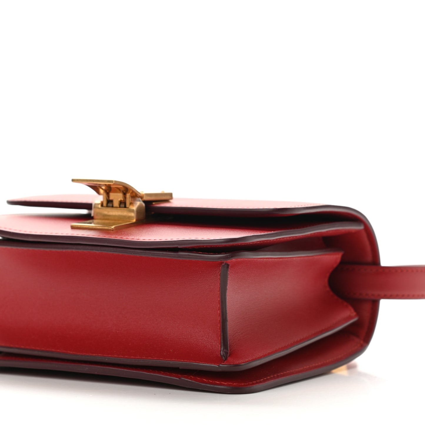 Smooth Calfskin Small Classic Box Flap Bag Red