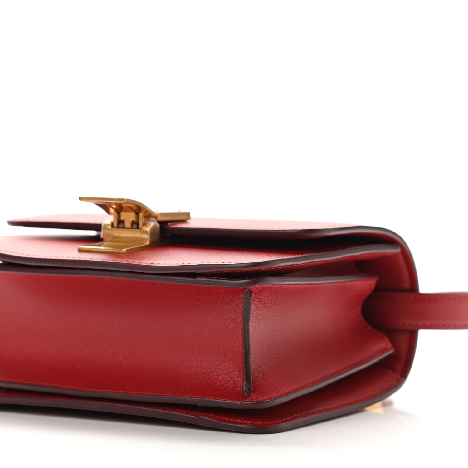 Celine Smooth Calfskin Small Classic Box Flap Bag Red 10 of 10