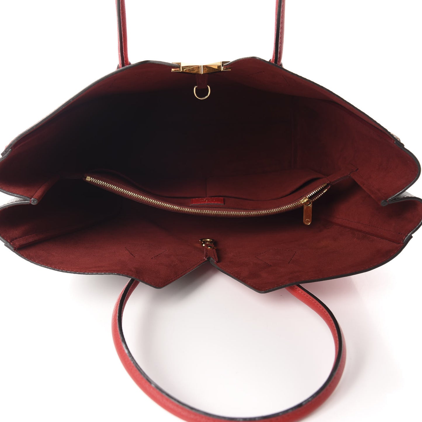 Calfskin Monogram Kimono Tote Cherry