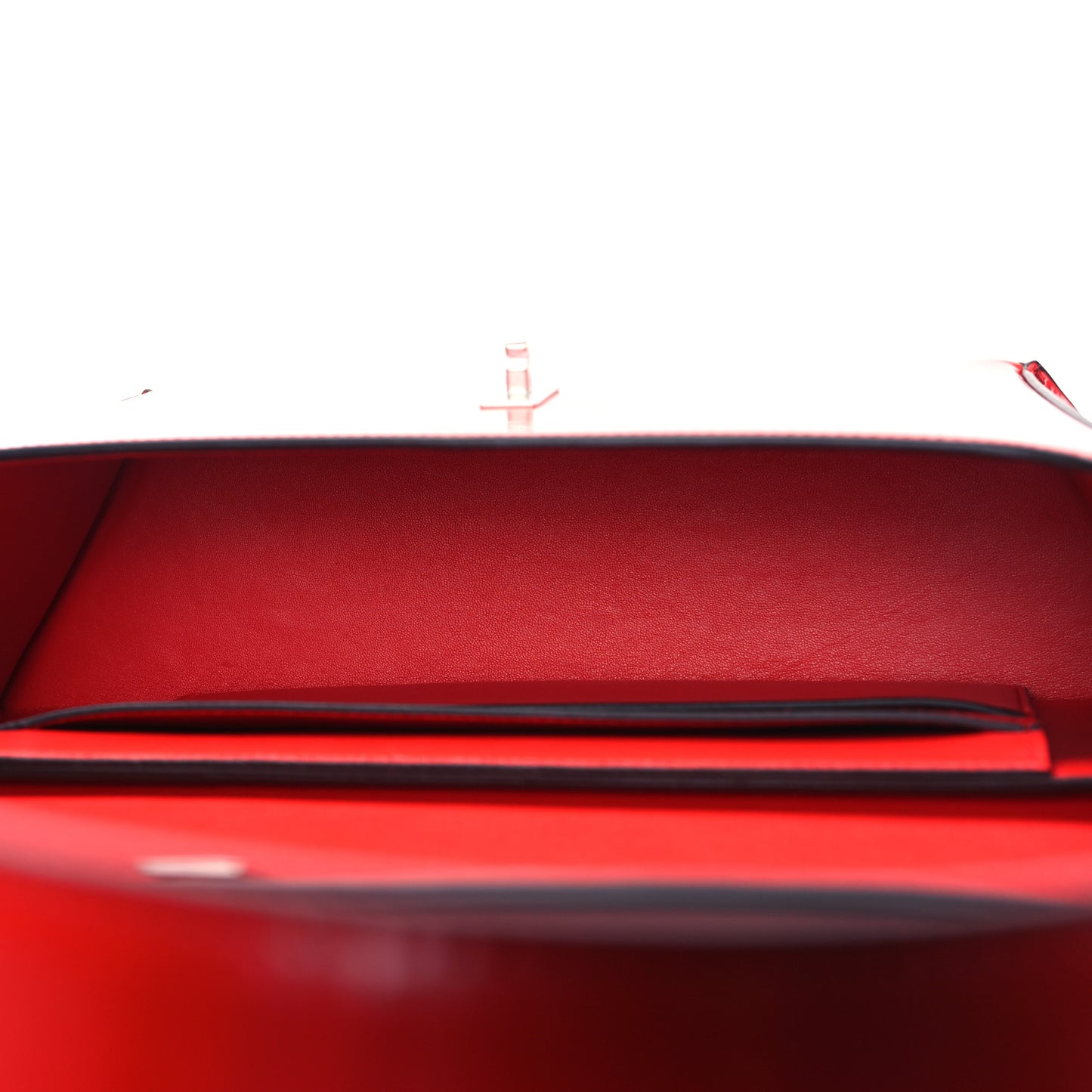 Brushed Calfskin Medium Geometric Prisma Shoulder Bag Flame Red
