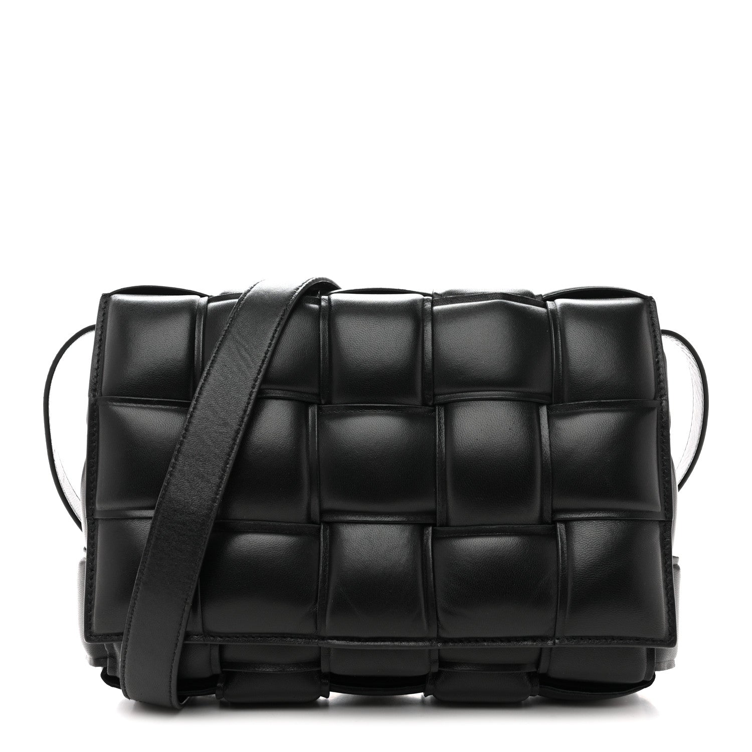 Bottega Veneta Paper Calfskin Maxi Intreccio Padded Cassette