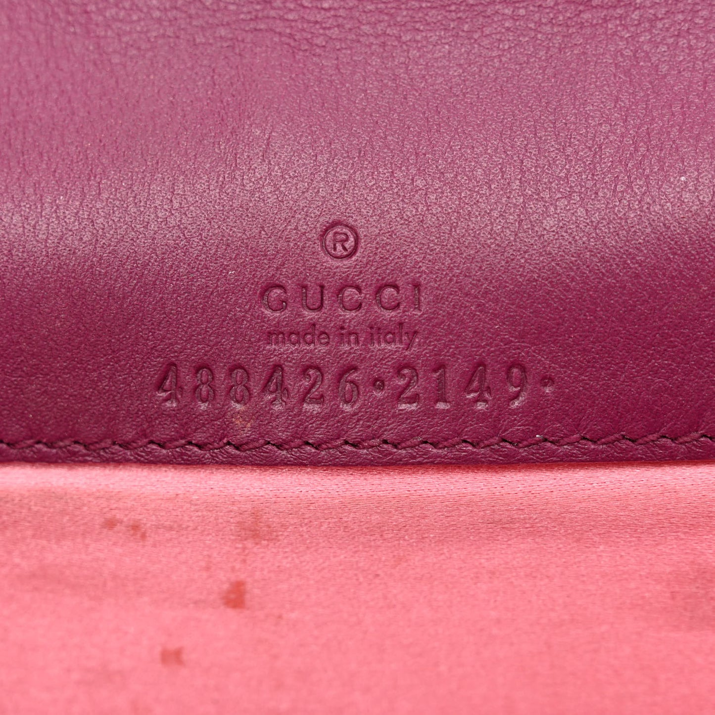Velvet Matelasse GG Marmont Mini Bag Fuchsia Violet Cyclamen