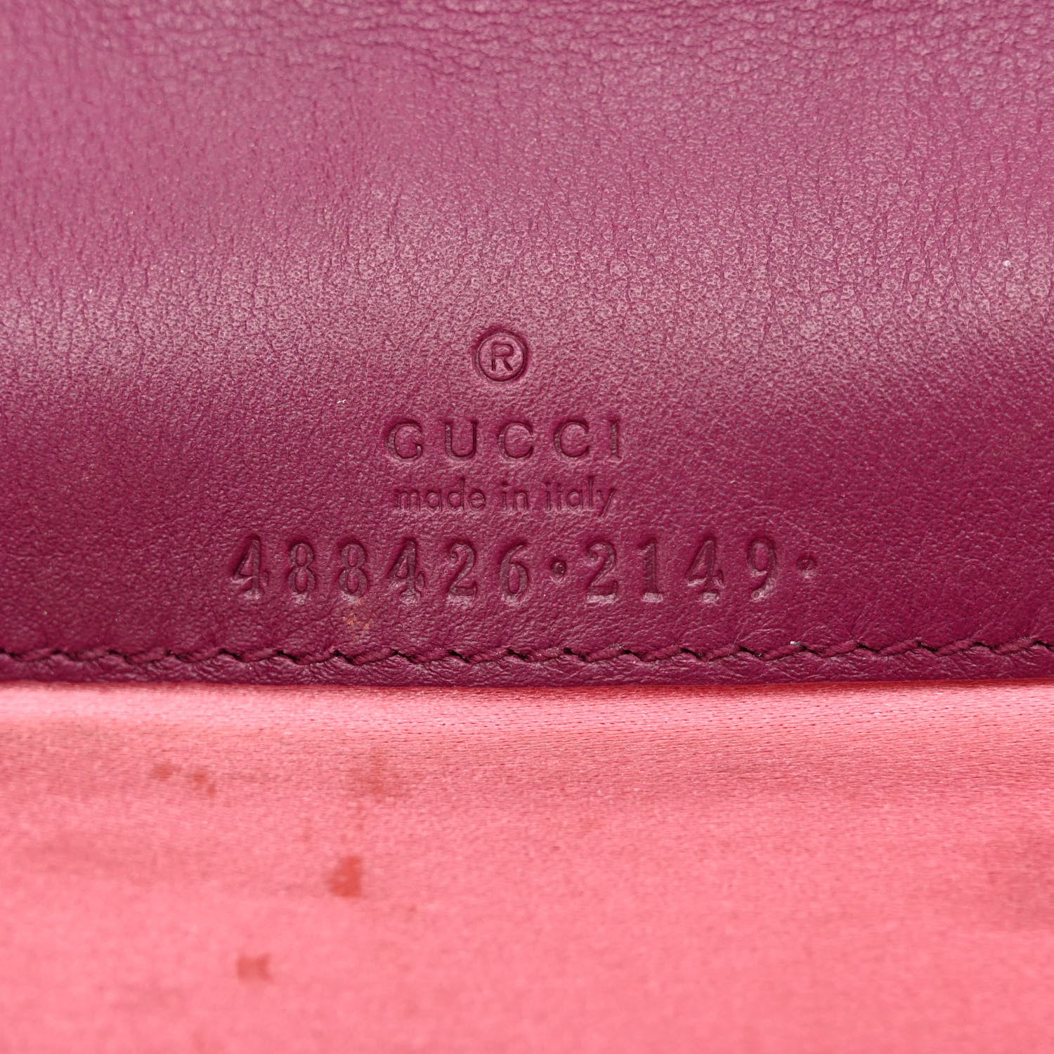 Gucci Velvet Matelasse GG Marmont Mini Bag Fuchsia Violet Cyclamen 6 of 12