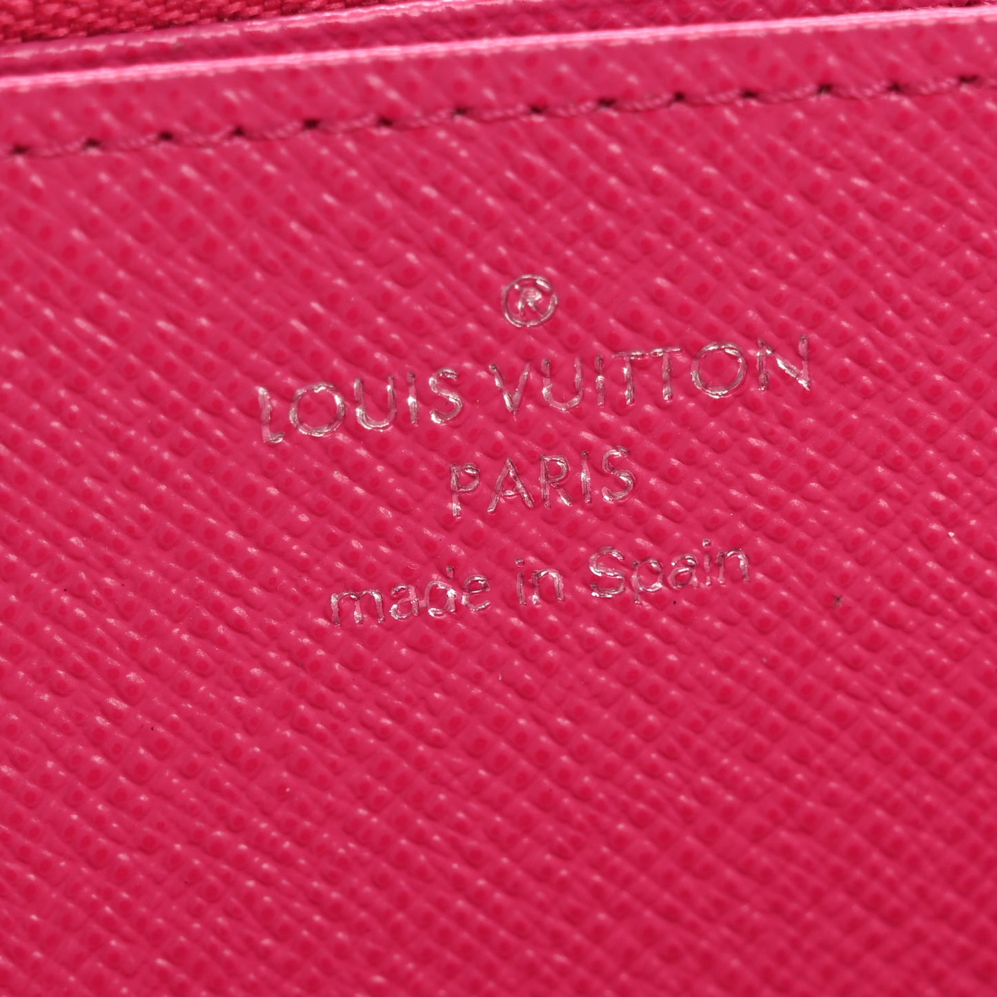 Epi Zippy Wallet Black Hot Pink