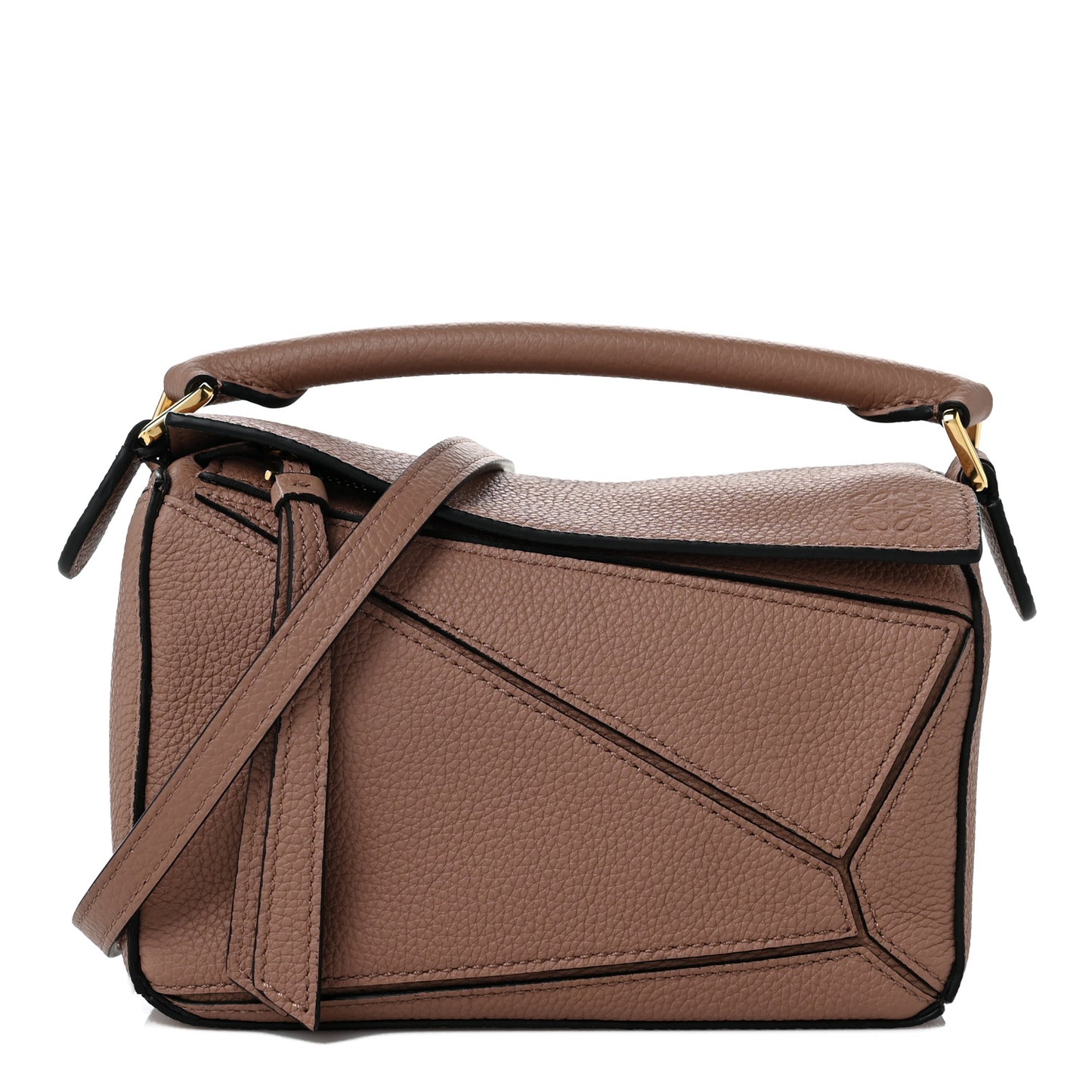 Calfskin Mini Puzzle Bag Dark Blush
