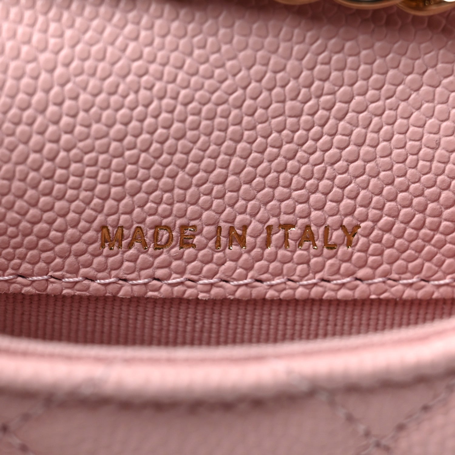 Chanel Caviar Quilted Flap Chain Waist Bag Pink 8 of 11