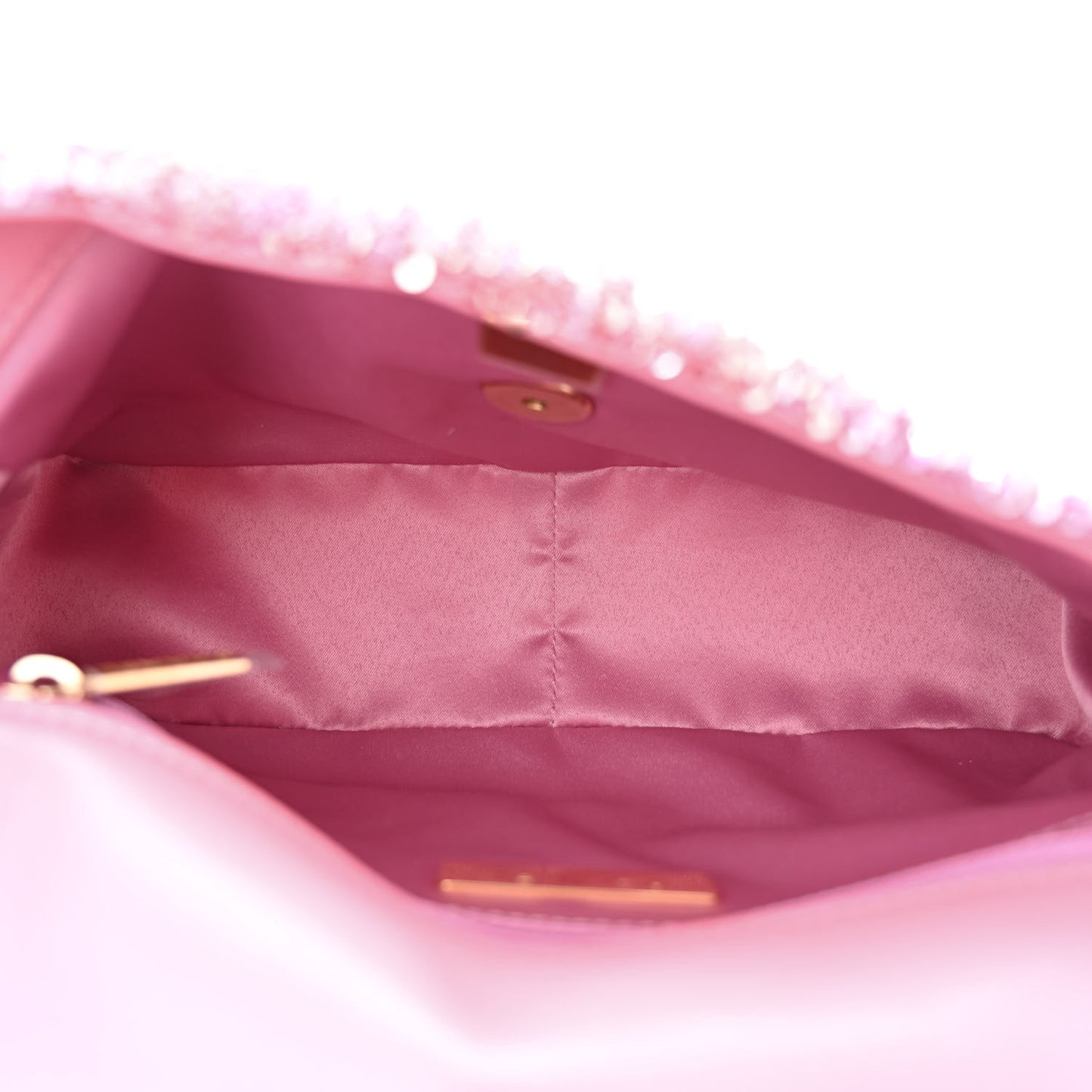 Sequin Quilted Medium Chanel 19 Flap Pink