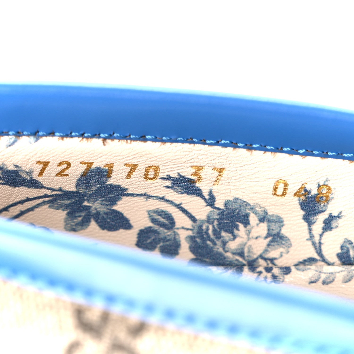 Gucci GG Supreme Monogram Cordovan Lux Womens Harald Horsebit 25mm Platform Loafers 37 Beige Sugar Pink Crop Shine Purple Marine 9 of 9