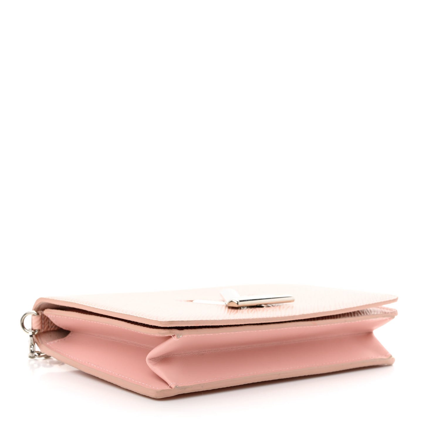 Epi Twist Belt Chain Wallet Rose Ballerine