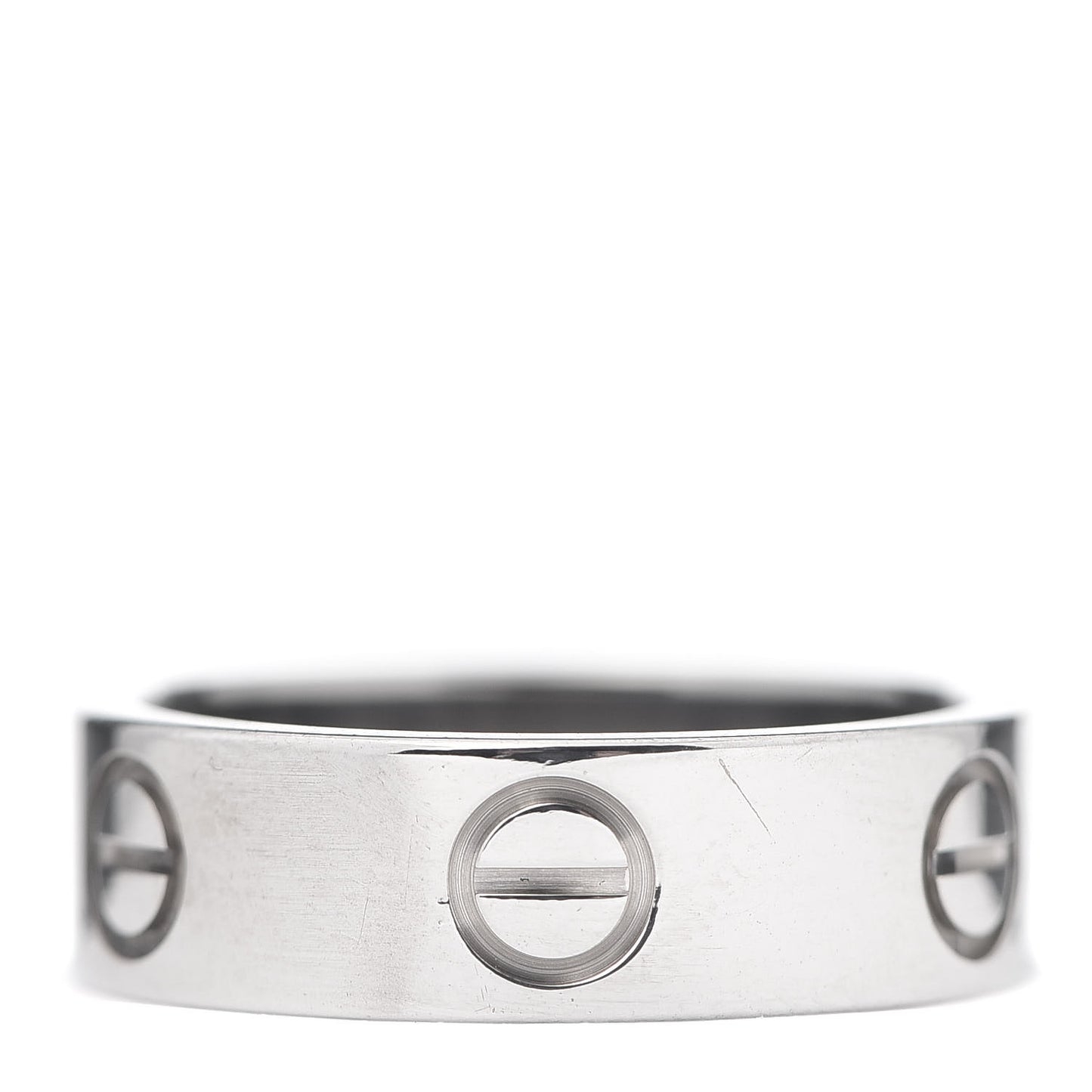 18K White Gold 5.5mm LOVE Ring 51 5.75