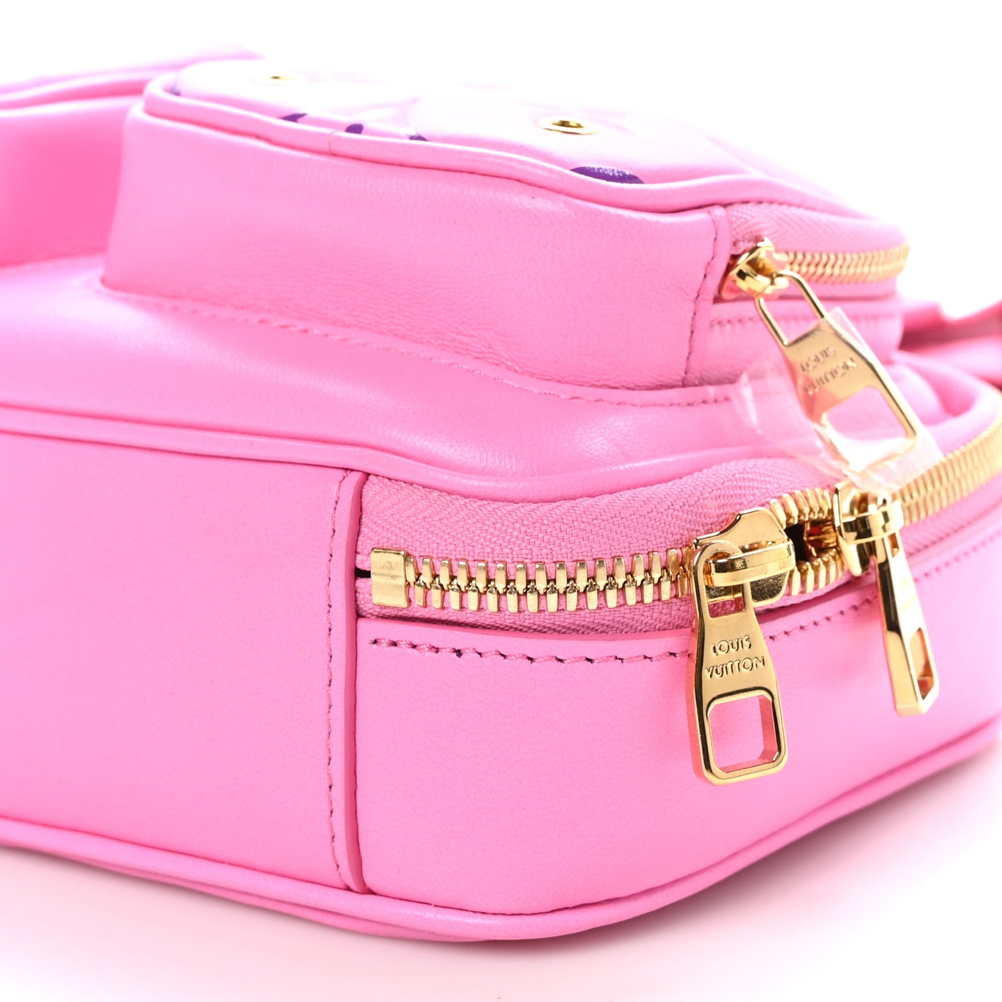 Calfskin Embossed Monogram Vuittamins Utility Crossbody Rose Violet