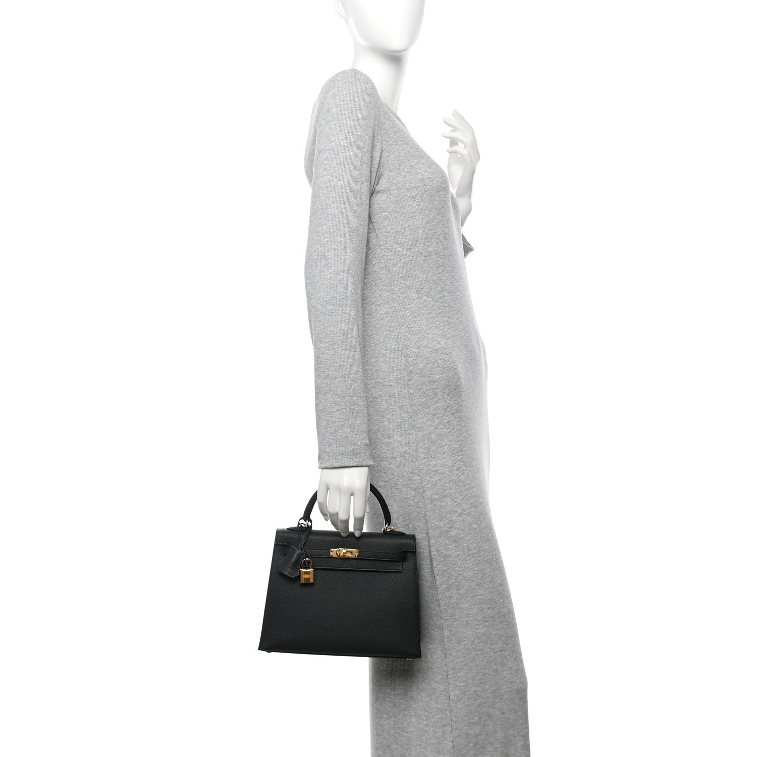 Hermes Epsom Kelly Sellier 25 Black 2 of 11