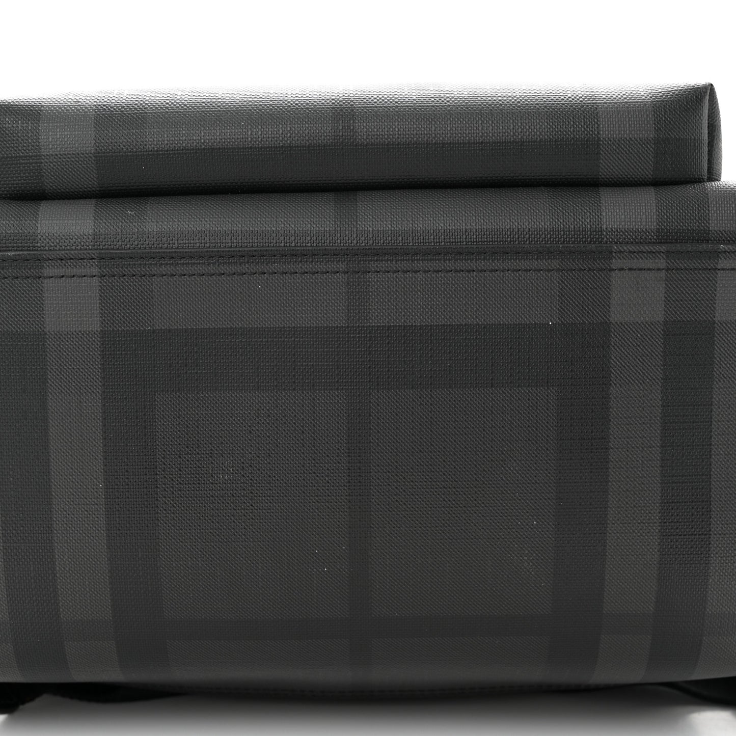 PVC Check Abbeydale Simple Backpack Black Grey