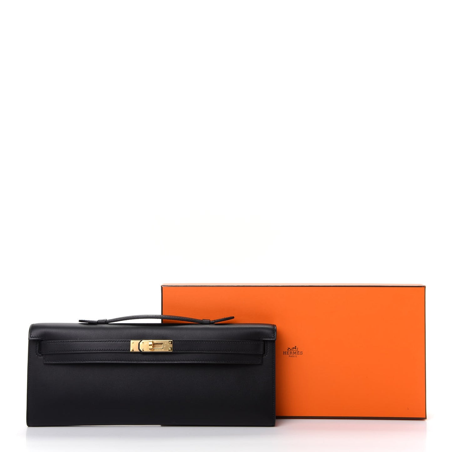 Swift Kelly Cut Clutch Pochette Black
