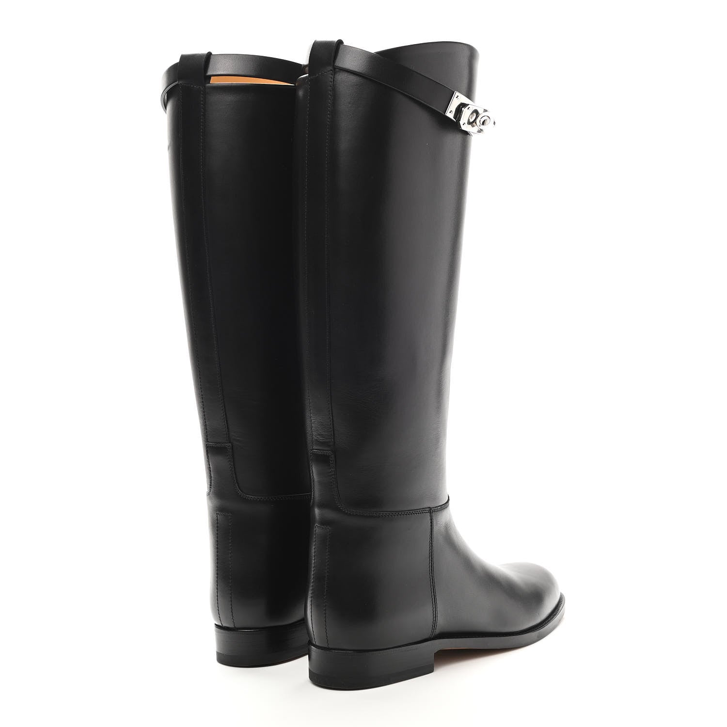 Hermes Box Kelly Jumping Boots 36 Black 4 of 9