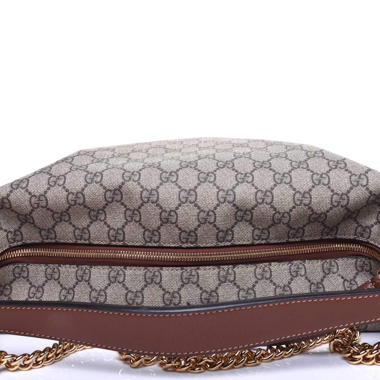 Gucci GG Supreme Monogram Large Linea A Hobo Light Brown 11 of 15