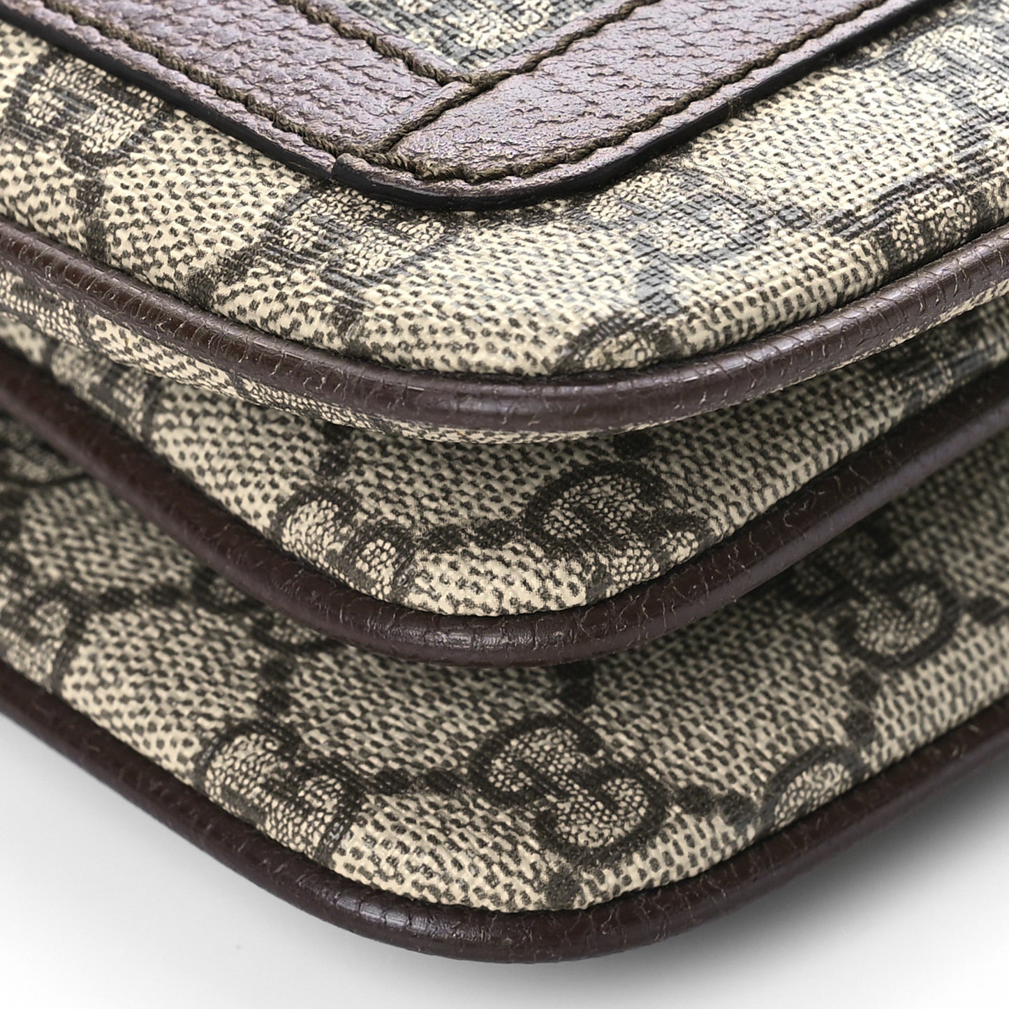 GG Supreme Monogram Web Medium Ophidia Shoulder Bag Beige New Acero