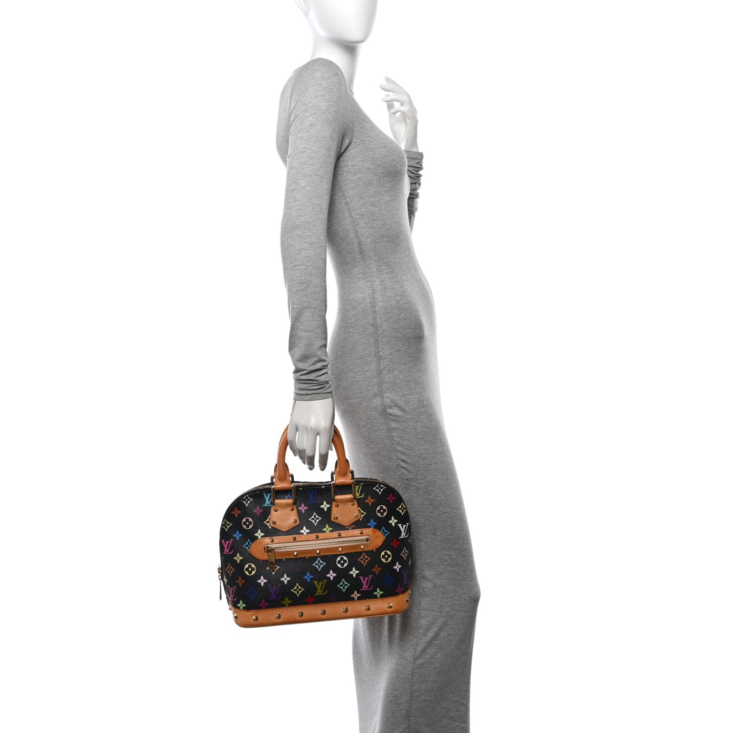 Louis Vuitton Monogram Multicolor Alma Black 2 of 15