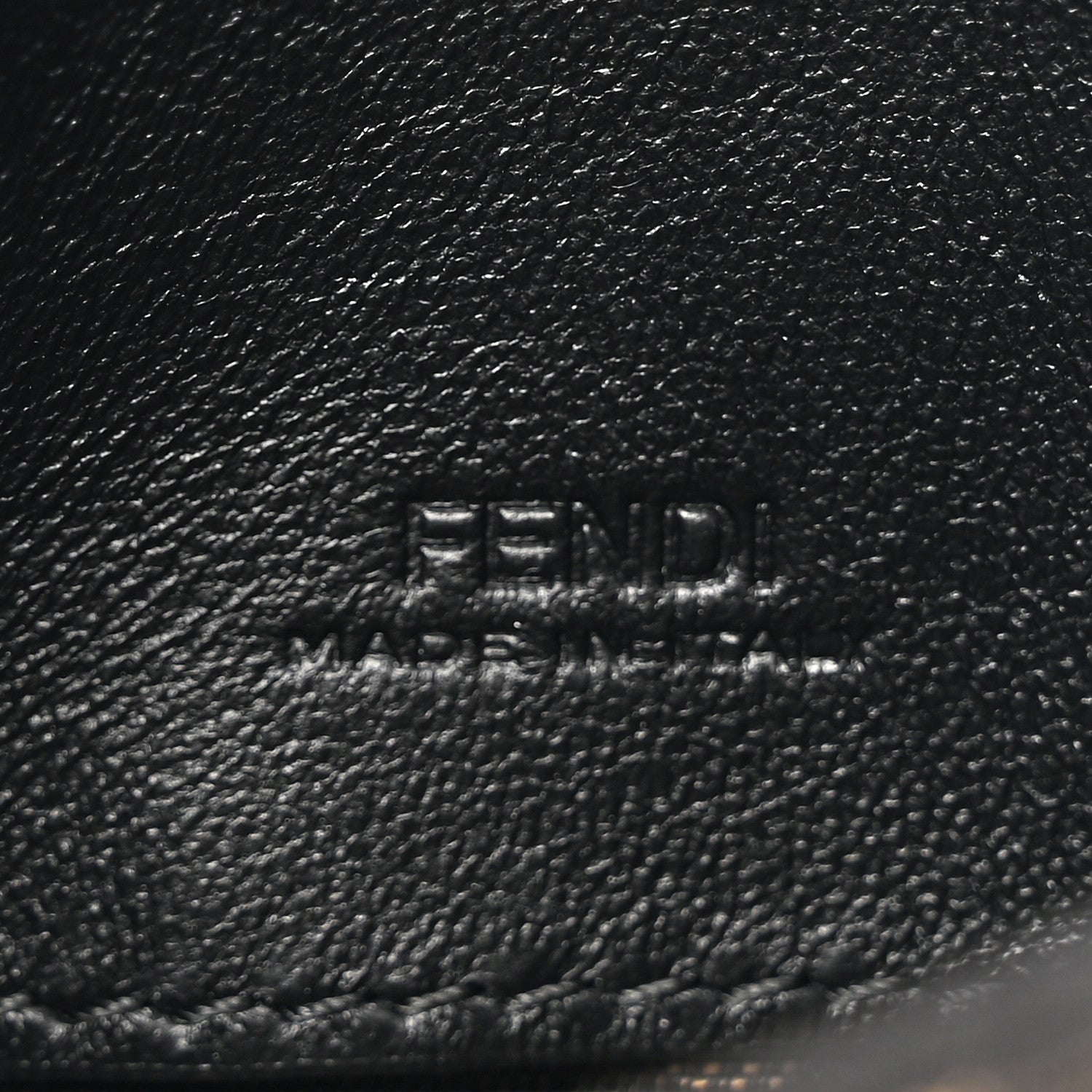 Fendi Fabric Jacquard FF 1974 Nano Baguette Charm Tobacco Moro Black 6 of 11