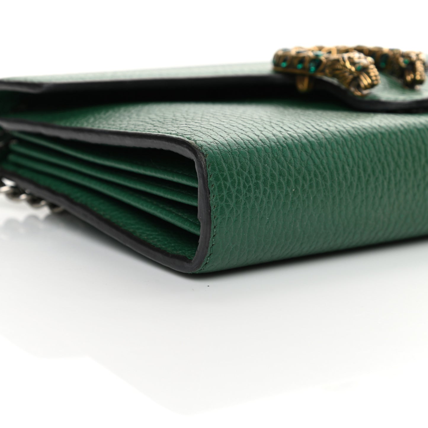 Calfskin Mini Dionysus Chain Wallet Emerald