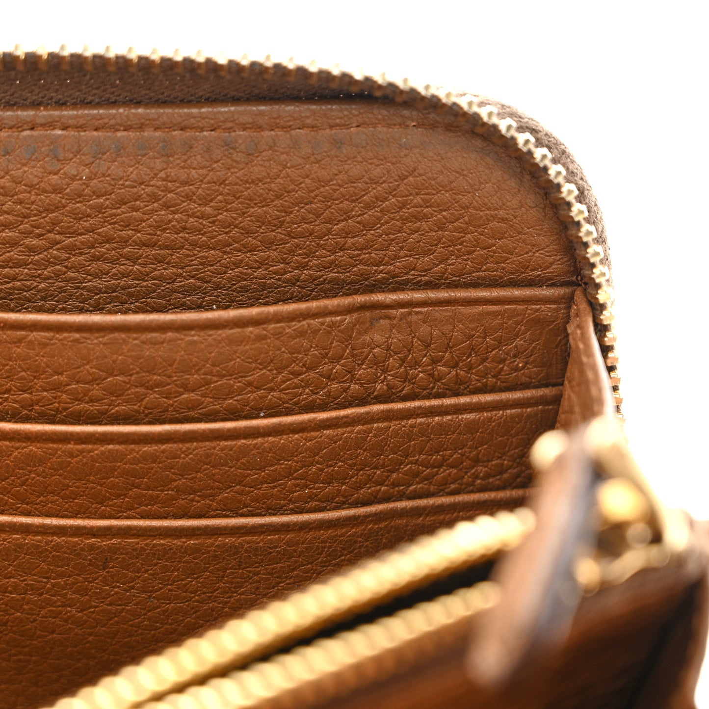 Vitello Daino Zip Around Wallet Palissandro