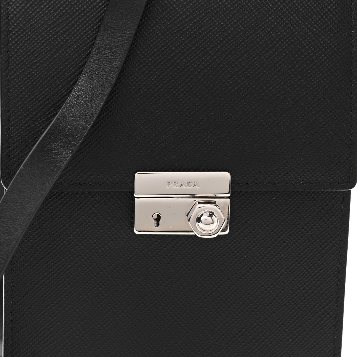 Saffiano Lock Bag Black