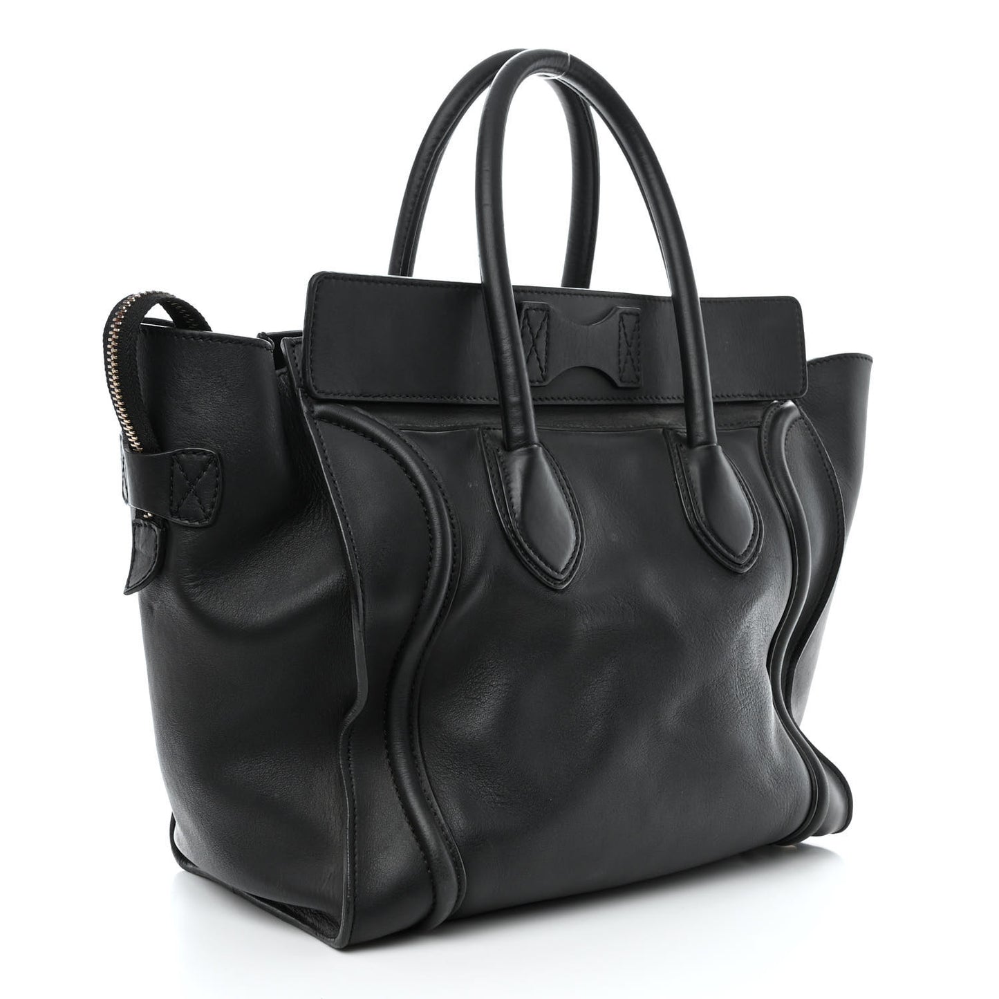 Smooth Calfskin Mini Luggage Black