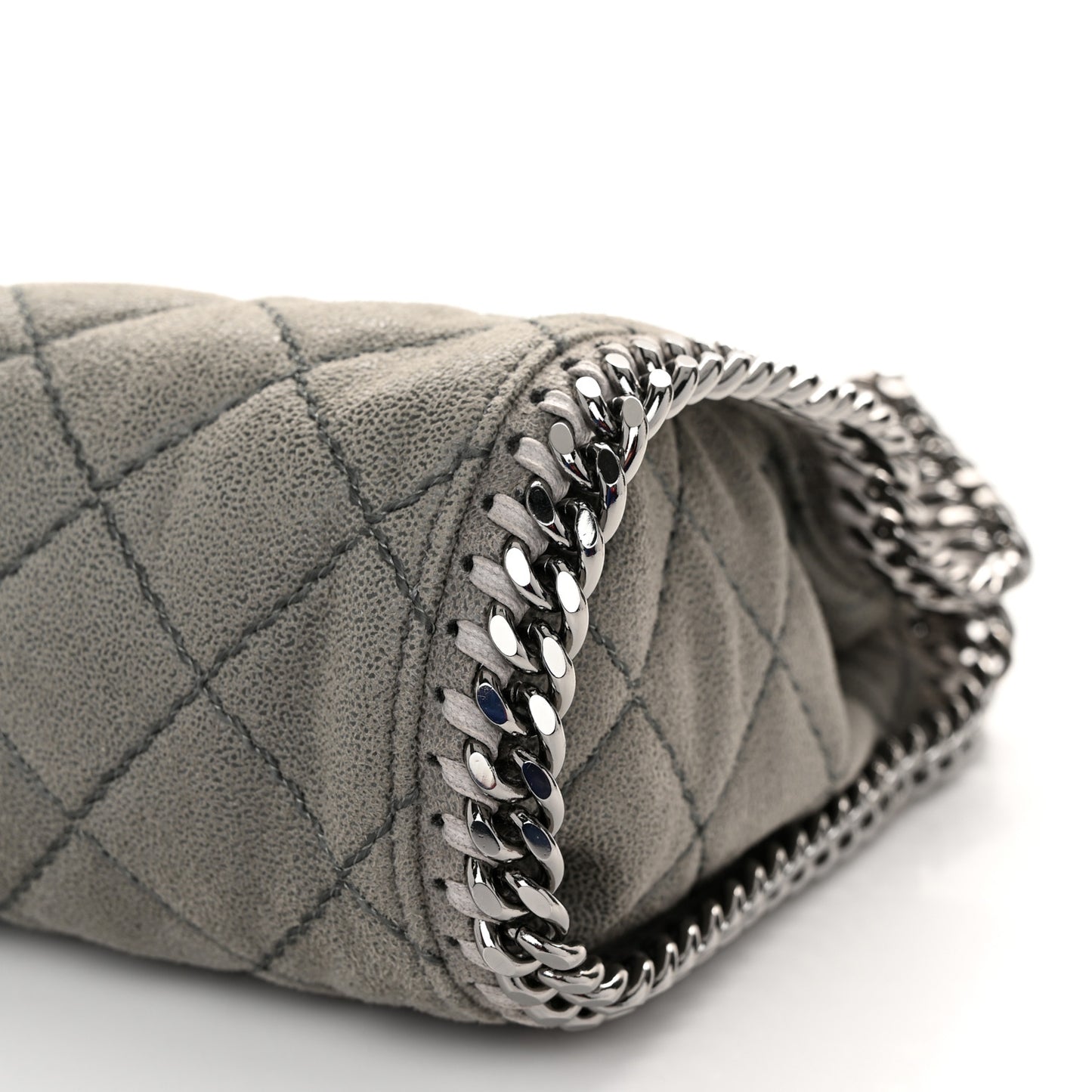 Shaggy Deer Quilted Mini Falabella Grey