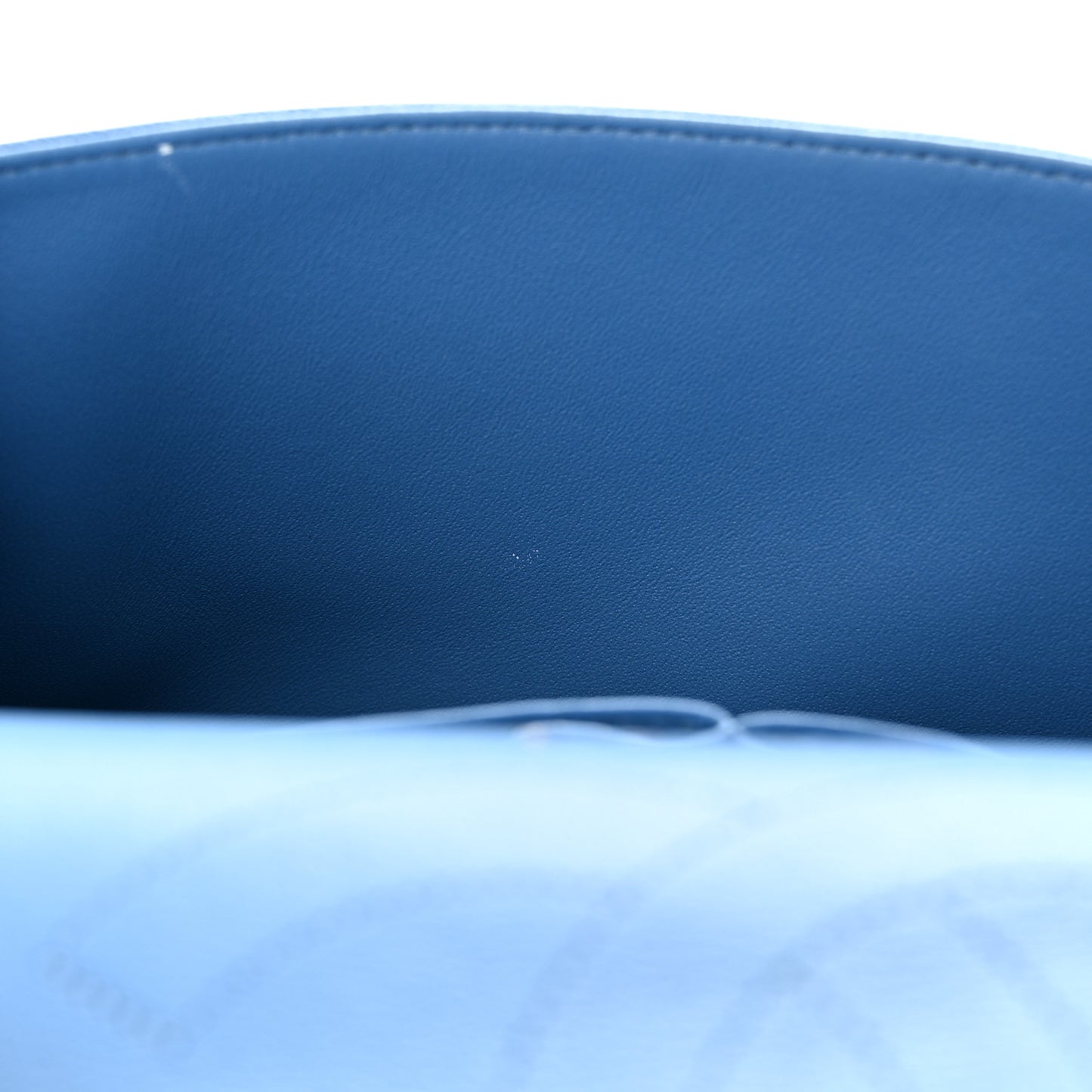 Caviar Quilted Jumbo Double Flap Blue