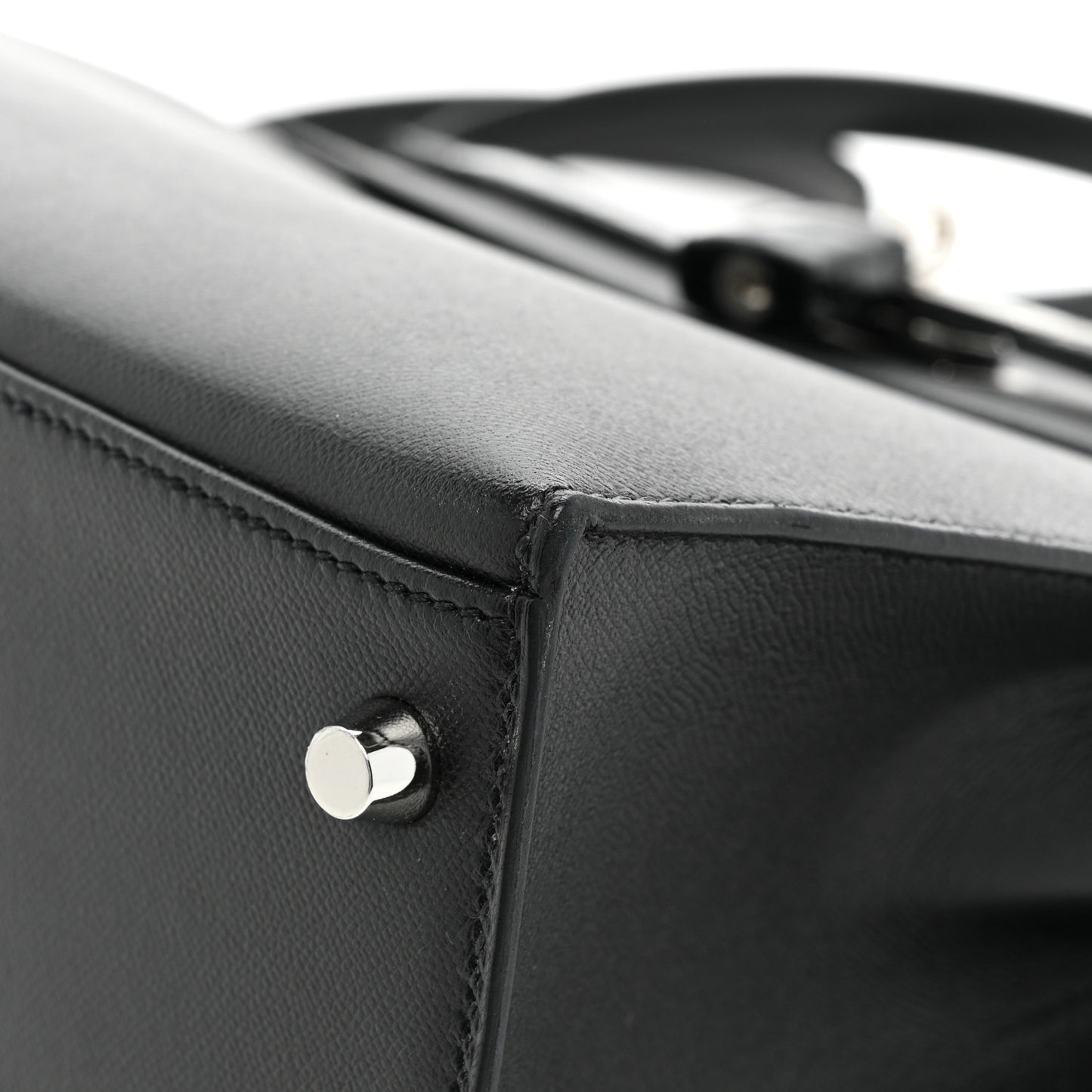 Madame Calfskin Shiny Niloticus Crocodile Kelly Sellier Touch 28 Black