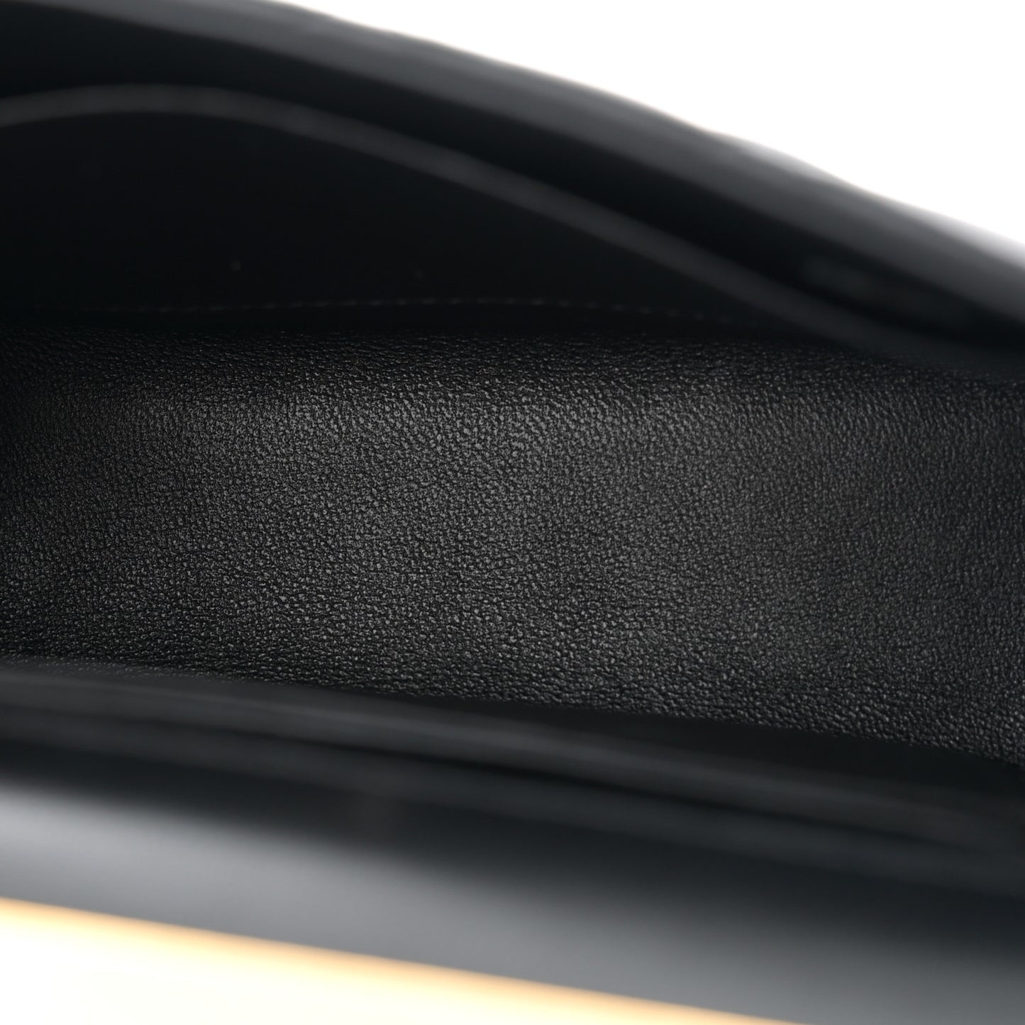 Lambskin Enamel Quilted Top Handle Flap With Chain Black