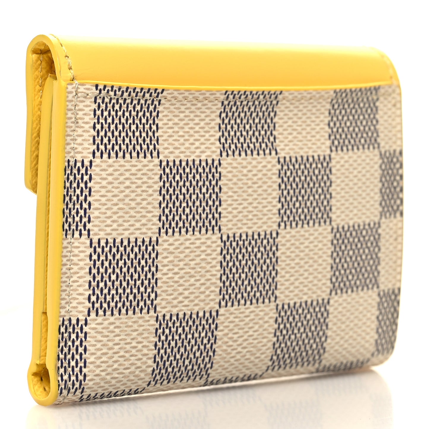 Damier Azur Zoe Wallet Jaune Pale