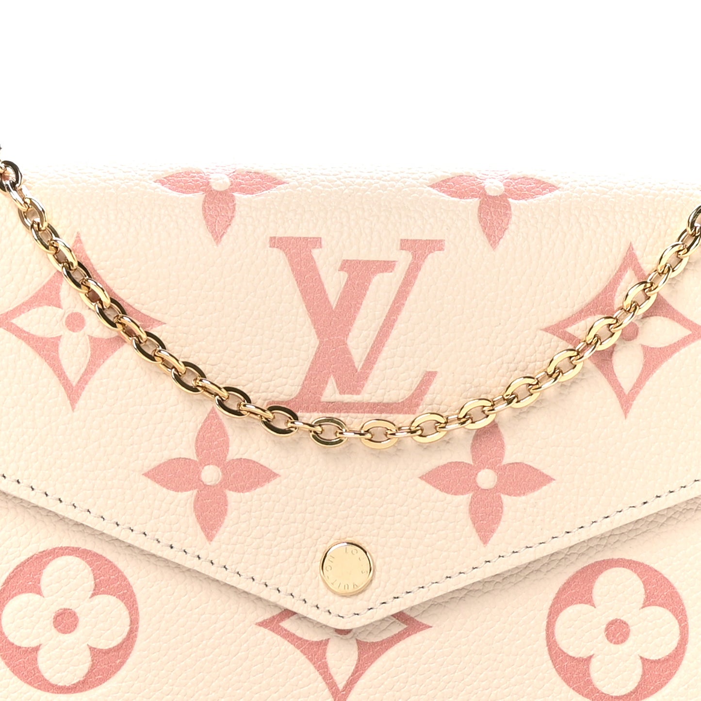 Empreinte Monogram Giant By The Pool Felicie Pochette Chain Wallet Creme Rose Trianon