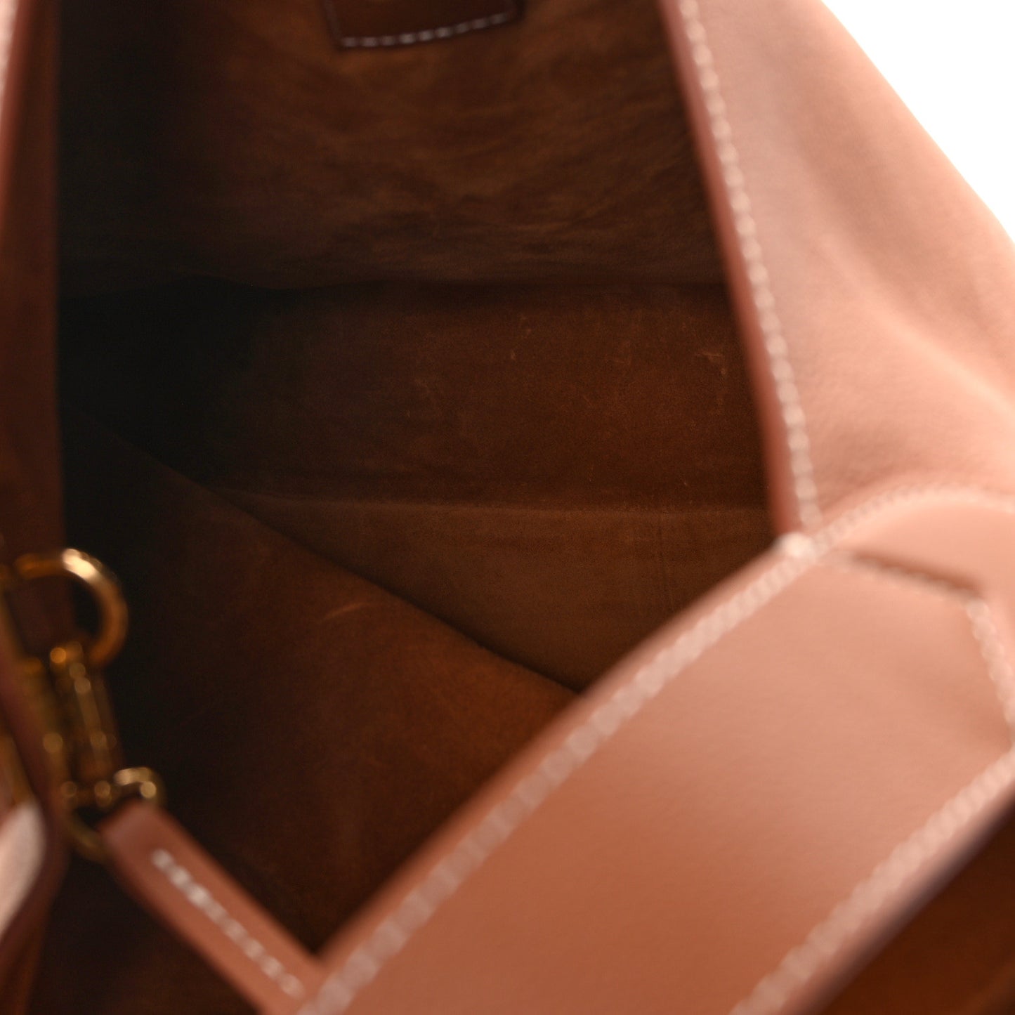 Grained Calfskin Low Key Hobo MM Cognac