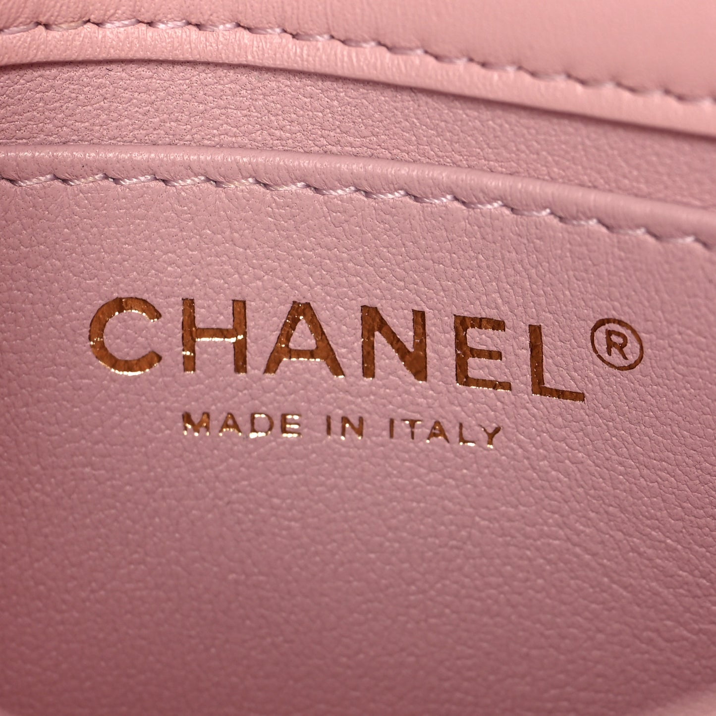 Lambskin Quilted Mini Flap Light Pink