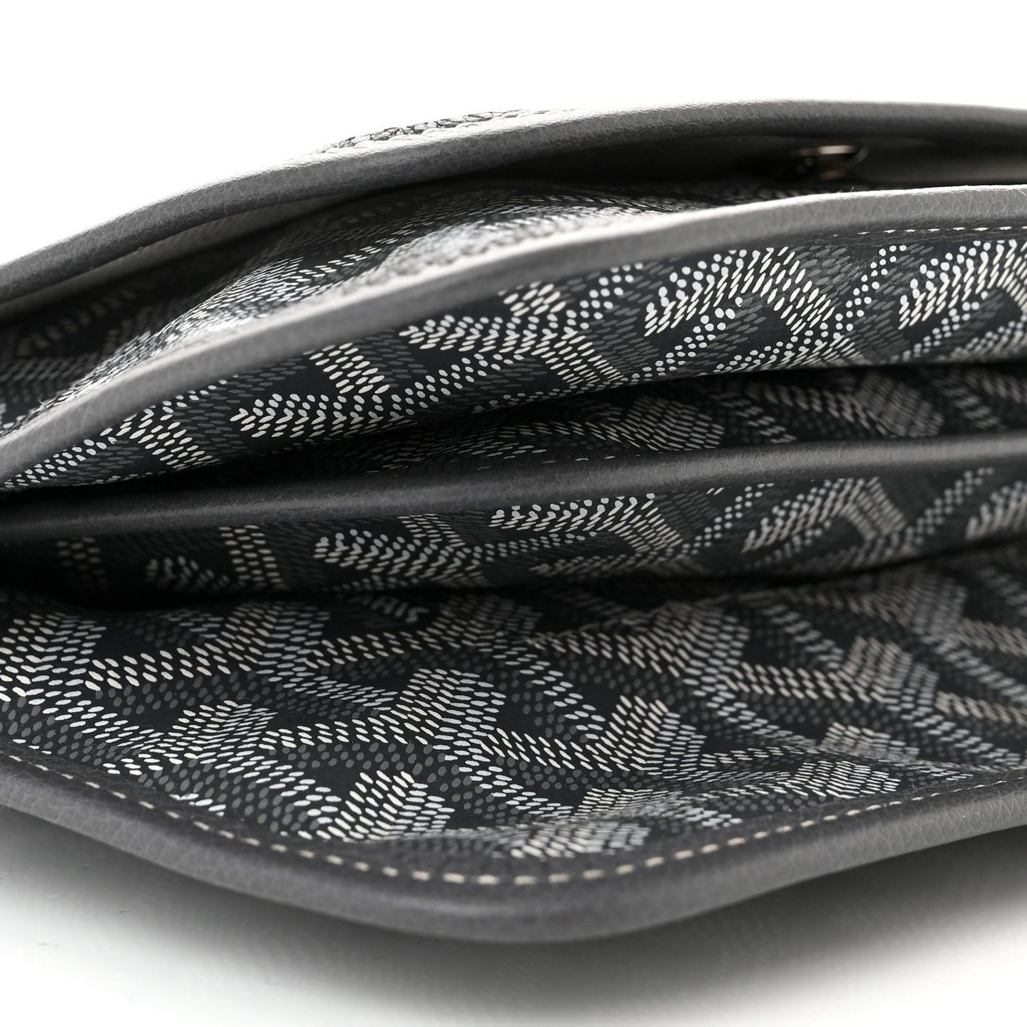 Goyardine Plumet Wallet Clutch Grey